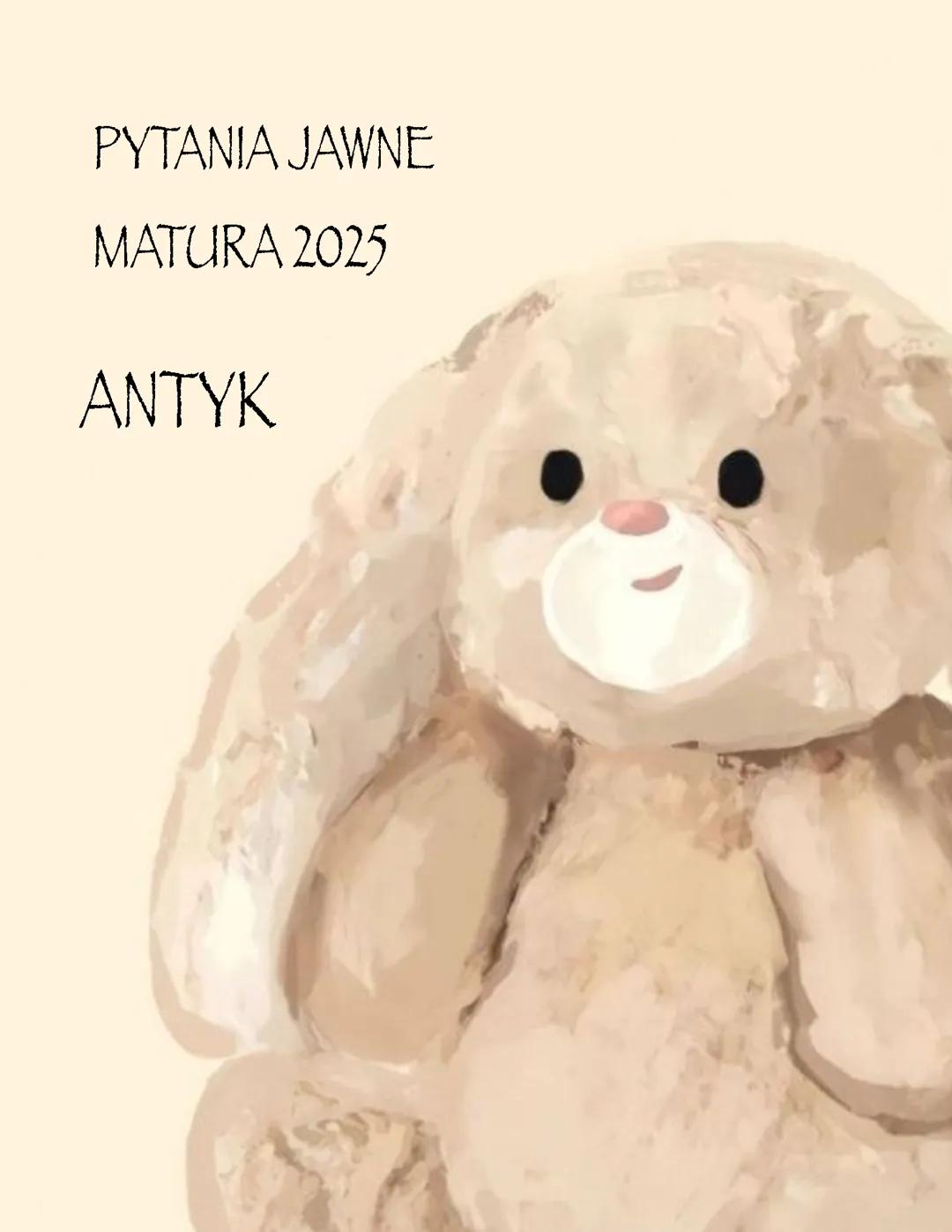 pytania jawne matura 2025 antyk opracowanie