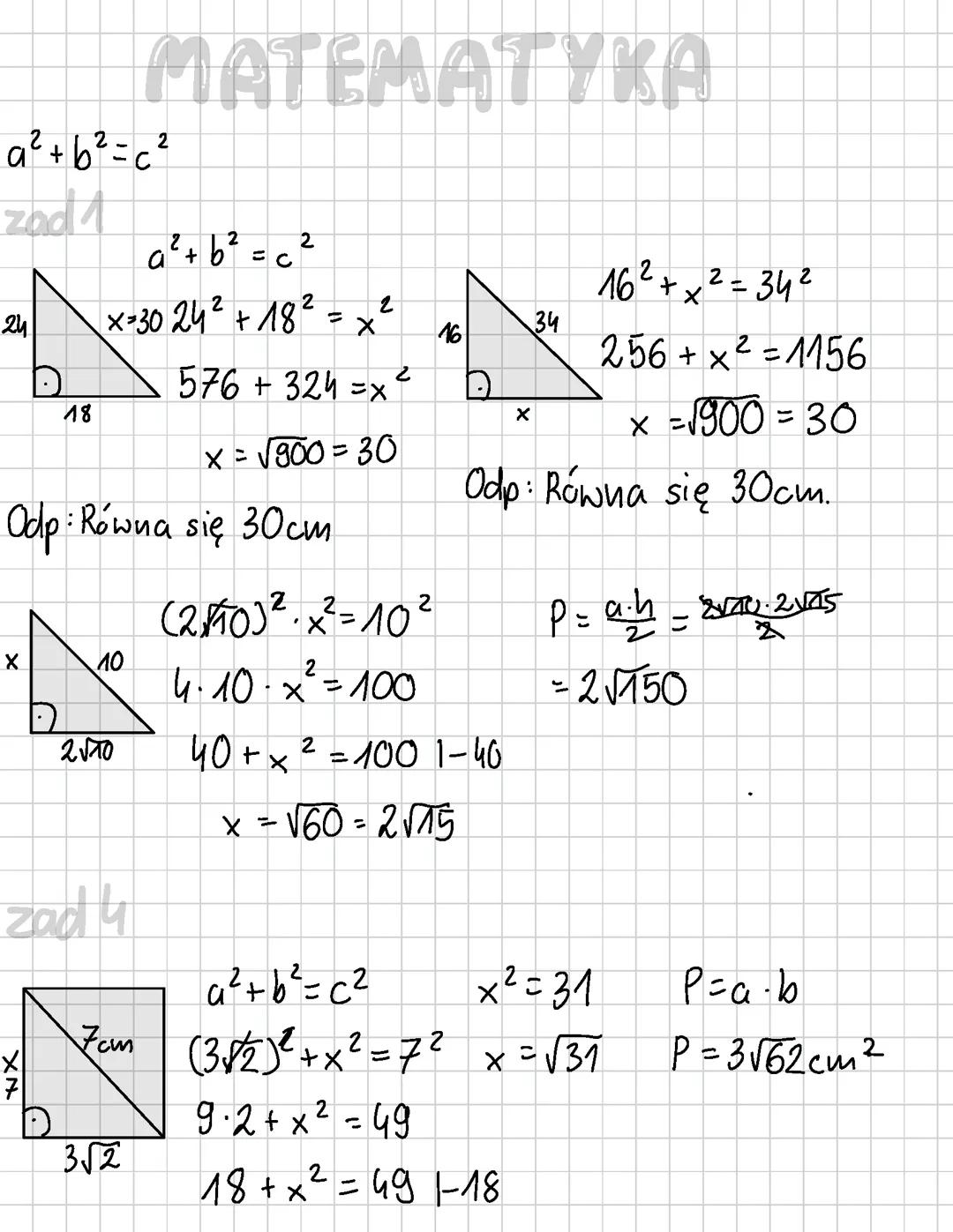 Matematyka Pitagoras klasa 8