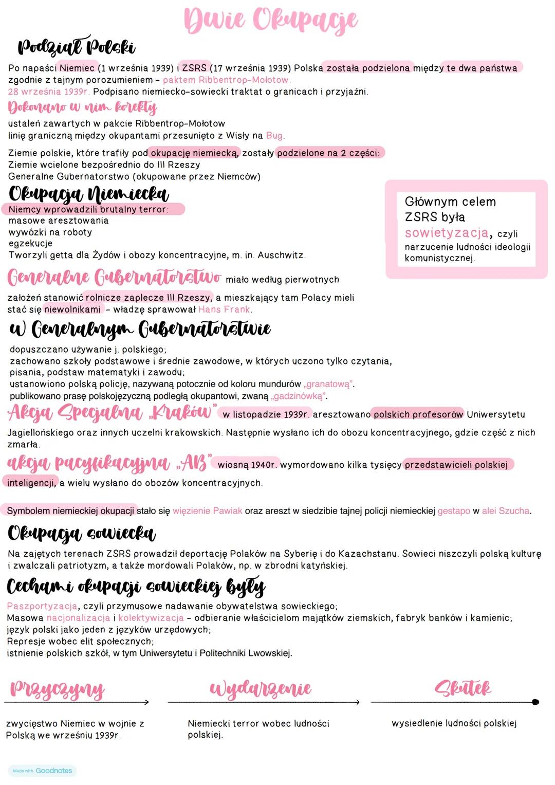 # Dwie Okupacje
Podział Polski
Po napaści Niemiec (1 września 1939) i ZSRS (17 września 1939) Polska została podzielona między te dwa pańs