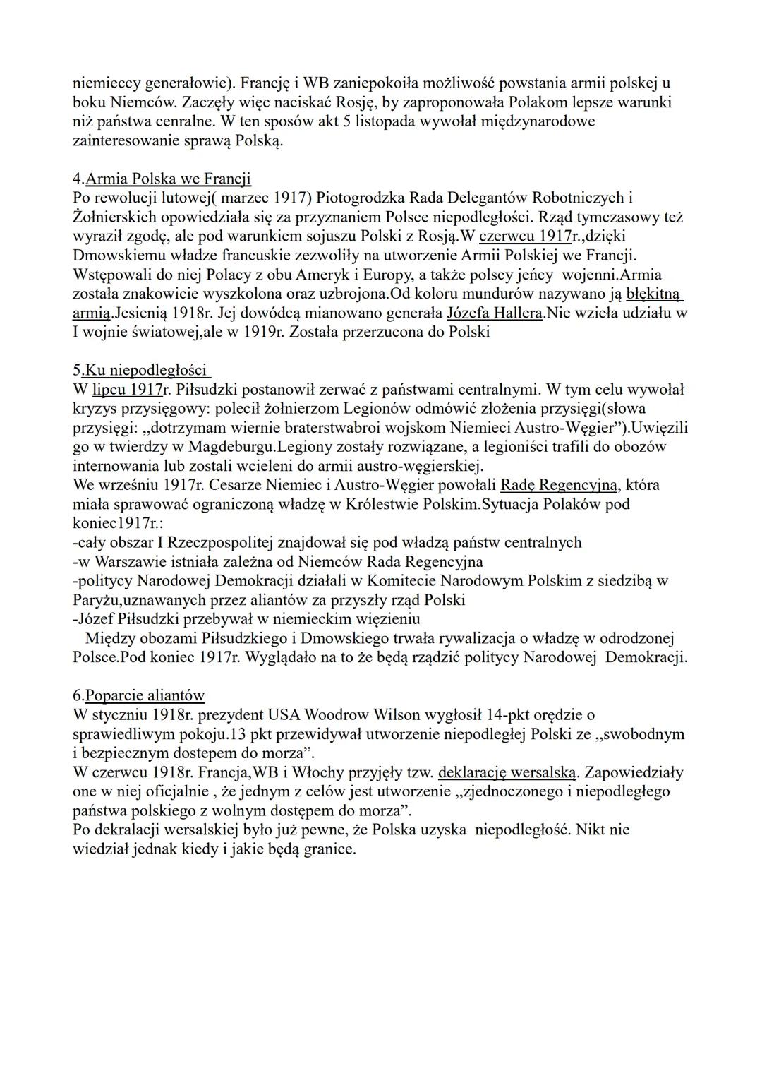# T:O wolną Polskę
1.Mocarstwa rozbiorowe, a sprawa polska
Po wybuchu I wojny światowej mocarstwa rozbiorowe zmieniły swą politykę wobec
P