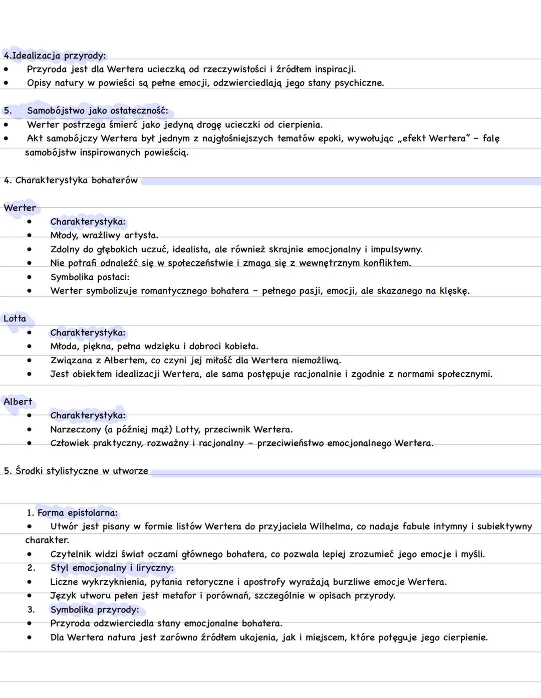 CIERPIENIE MŁODEGO WERTERA
1. Podstawowe informacje o utworze
•
•
•
Tytuł: Cierpienia młodego Wertera (Die Leiden des jungen Werthers).
Auto