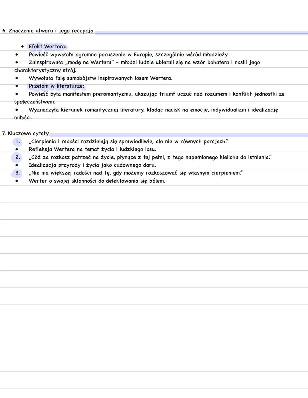 CIERPIENIE MŁODEGO WERTERA
1. Podstawowe informacje o utworze
•
•
•
Tytuł: Cierpienia młodego Wertera (Die Leiden des jungen Werthers).
Auto