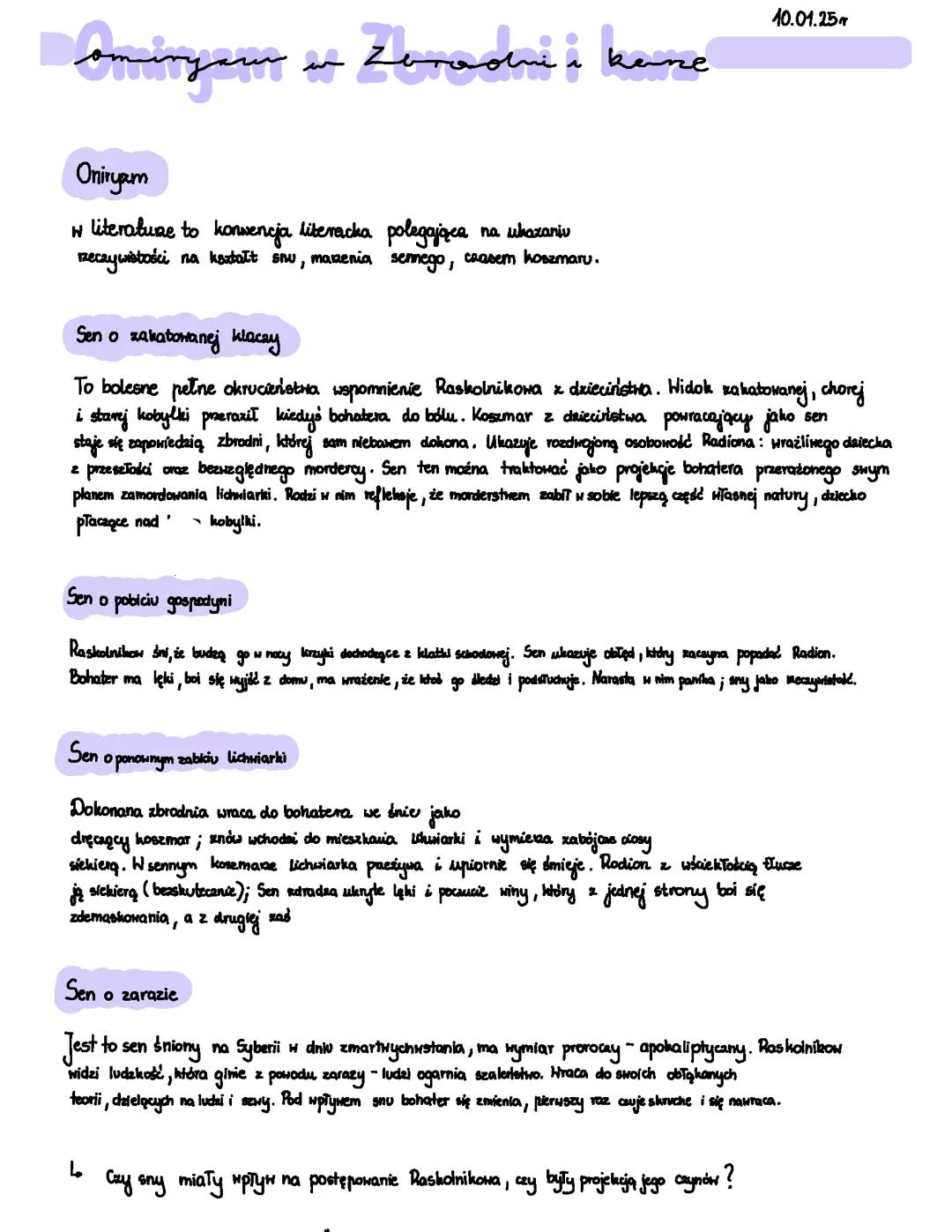 Zbrodnia i Kara - omiryzm