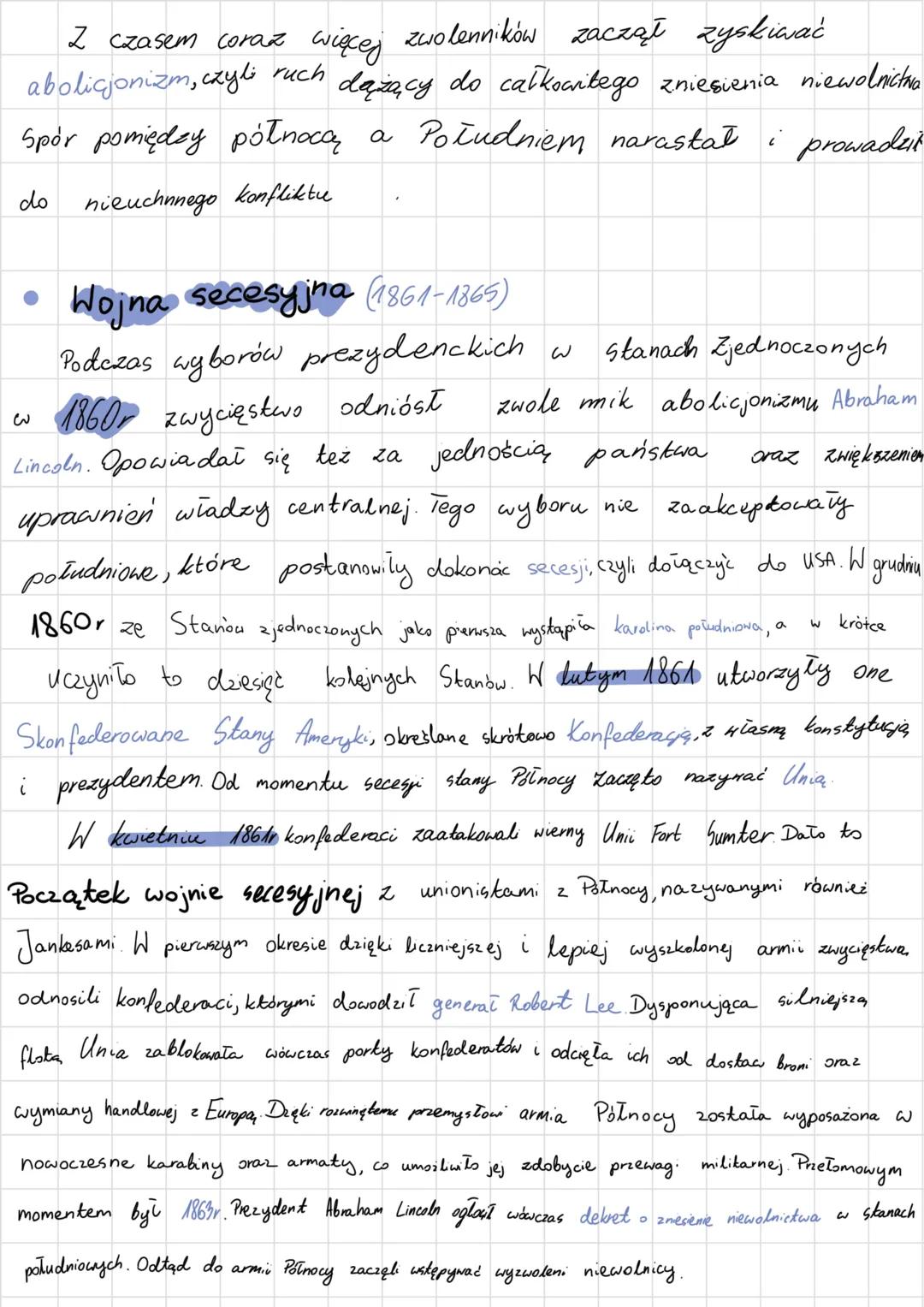 EUROPA I SHIAT PO KONGRESIE WIEDEŃSKIM
Podział na północ i południe
słany zjednoczone
W
połowie XIX wieku były jednym z najszybciej rozwijaj