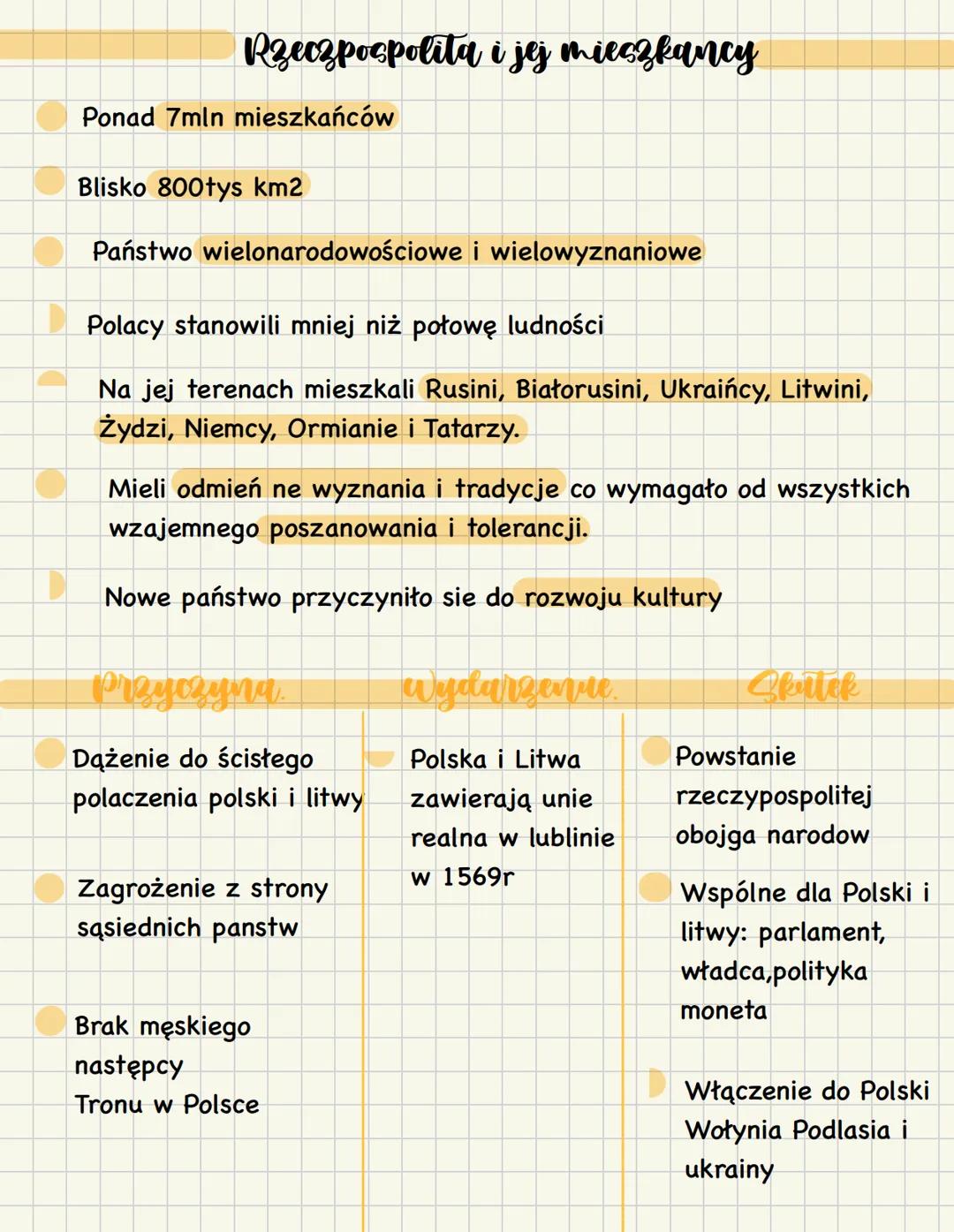 # Rzeczpospolitą obojga narodow
Przyczyny zawarcia uni lubelskiy
1385r polska i litwa zwarła unie personalna
Litwa bala sie ze utraci swo