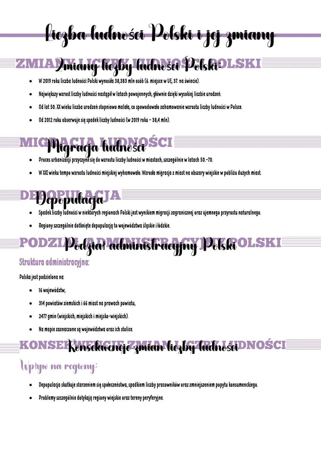 fiezba ludności Polski i jej zmiany
ZMIAD miang liczby ludności Polski LSKI
•
•
•
W 2019 roku liczba ludności Polski wynosiła 38,383 mln osó