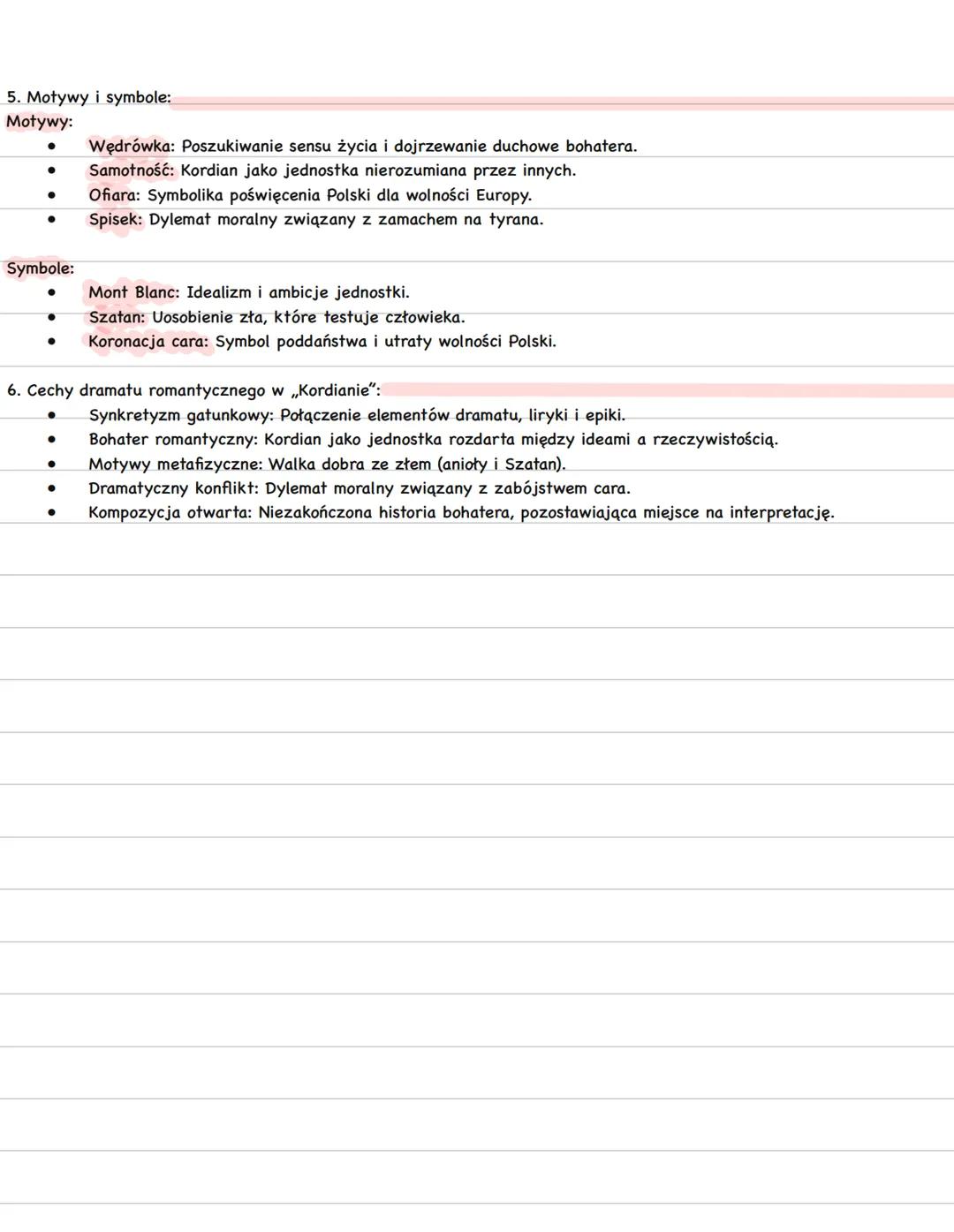 KORDIAN
1. Informacje ogólne o utworze:
• Autor: Juliusz Słowacki
Tytuł pełny: „Kordian. Część pierwsza trylogii. Spisek koronacyjny"
•
•
Da