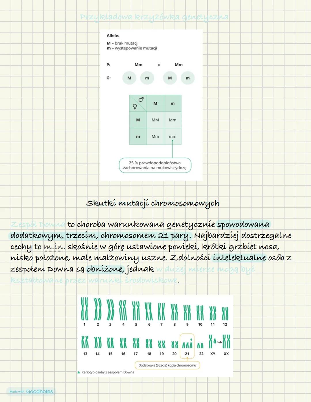Mutacje genetyczne
Rodzaje mutacji
Mutacja to nagła, trwała, losowa zmiana w materiale genetycznym.
Organizm dysponuje mechanizmami naprawia