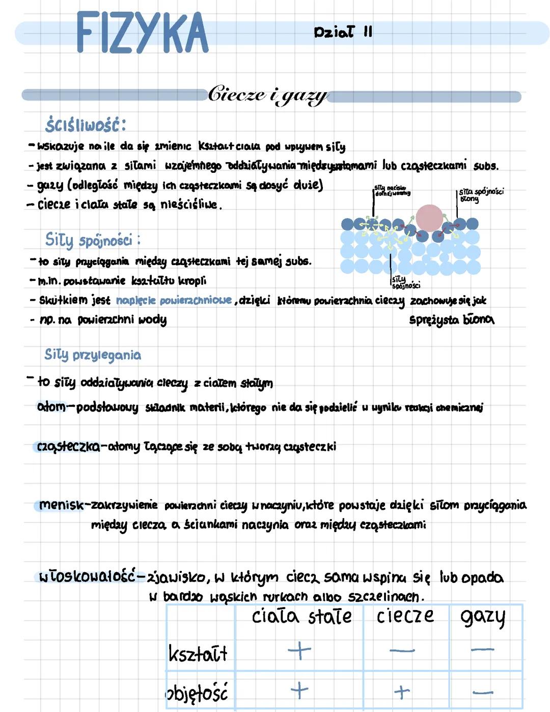 WŁAŚCIWOŚCI MATERII