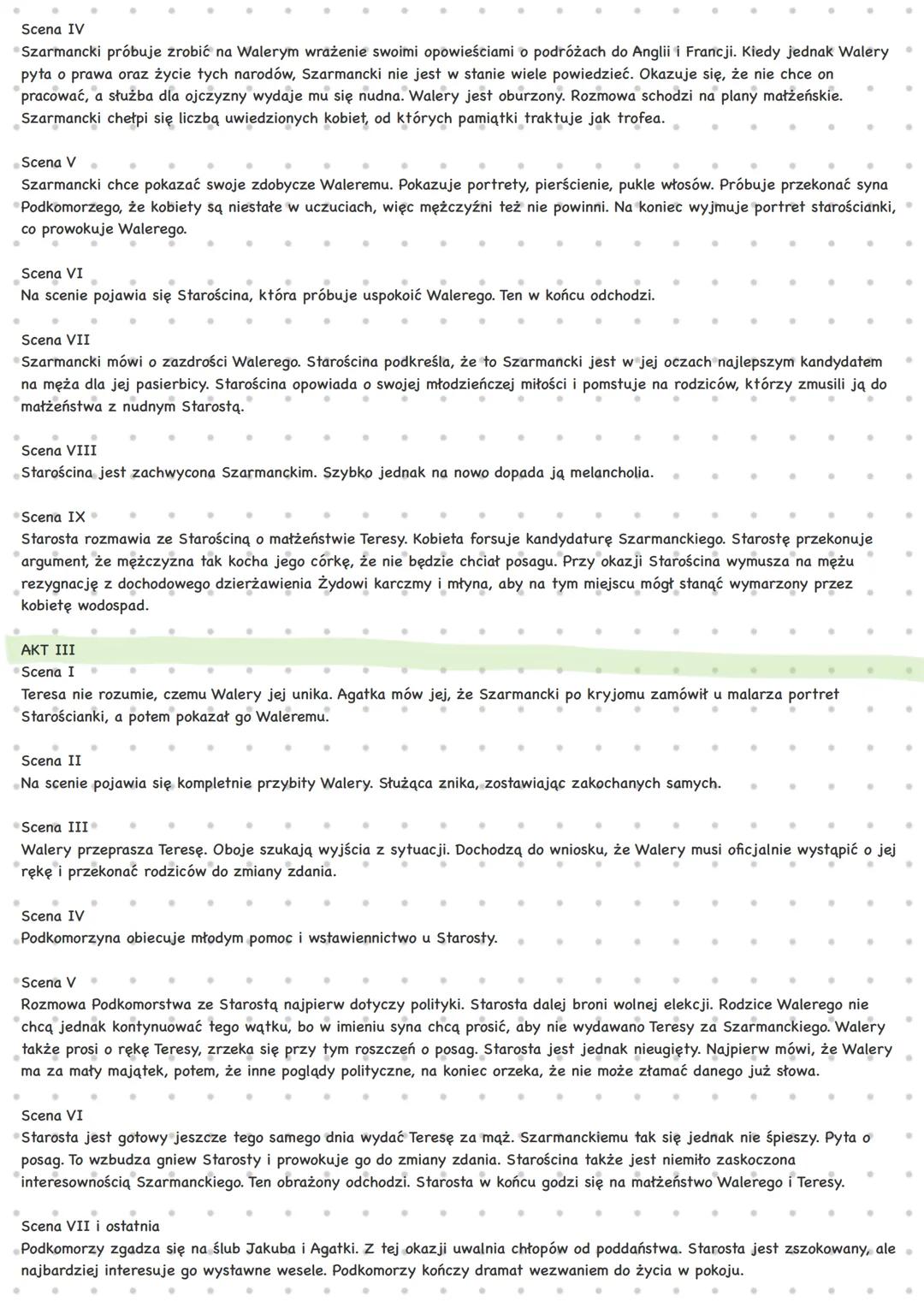 # Powrot posia
# Niemcewicz
## Streszczenie:
AKT I
Scena I
Lokaj Jakub pomaga pokojówce Agacie nakryć stół. Przygotowując śniadanie, ob