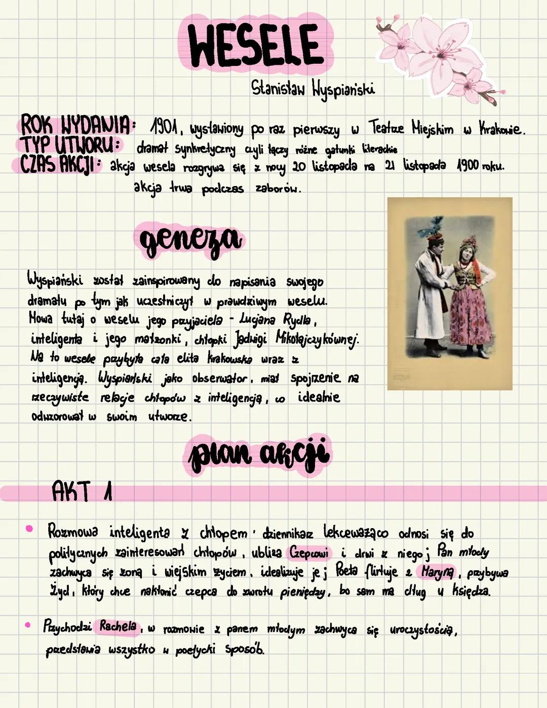 „Wesele” Stanisław Wyspiański