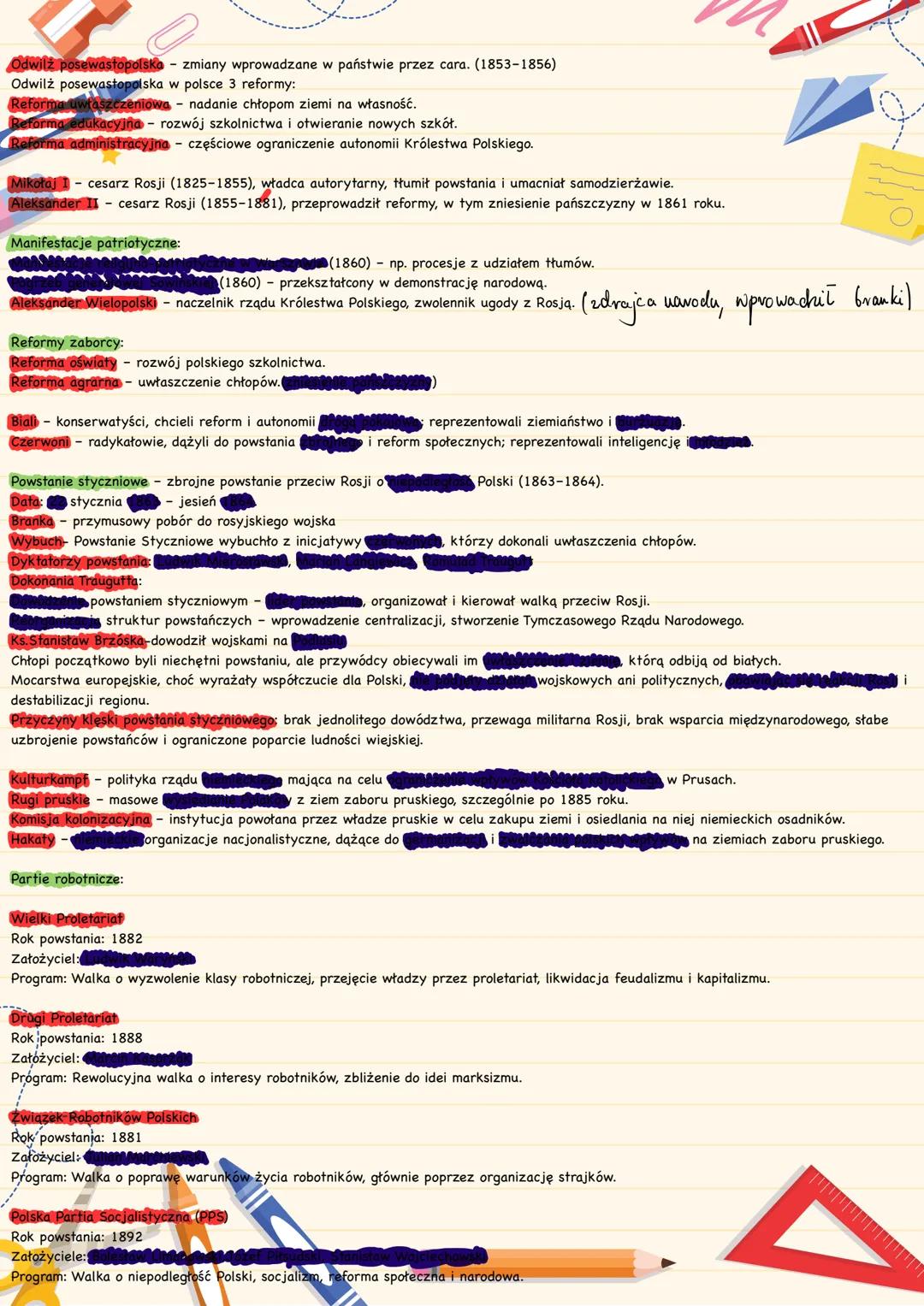 # Odwilż posewastopolska
- zmiany wprowadzane w państwie przez cara. (1853-1856)
Odwilż posewastopolska w polsce 3 reformy:
Reforma uwłas