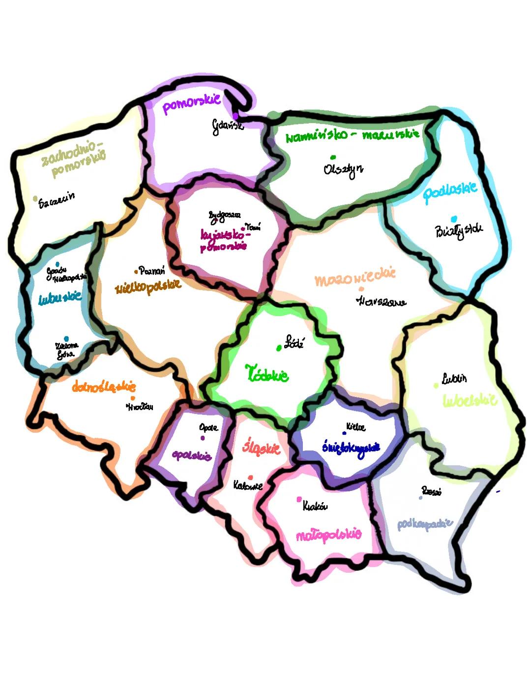 Województwa i ich stolice