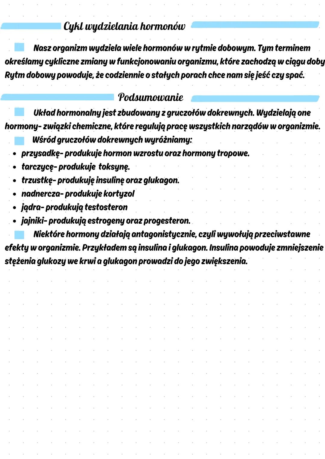 --- OCR Start ---
Budowa i funkcjonowanie układu hormonalnego
Główną funkcją układu hormonalnego jest przekazywanie informacji określonym
ko