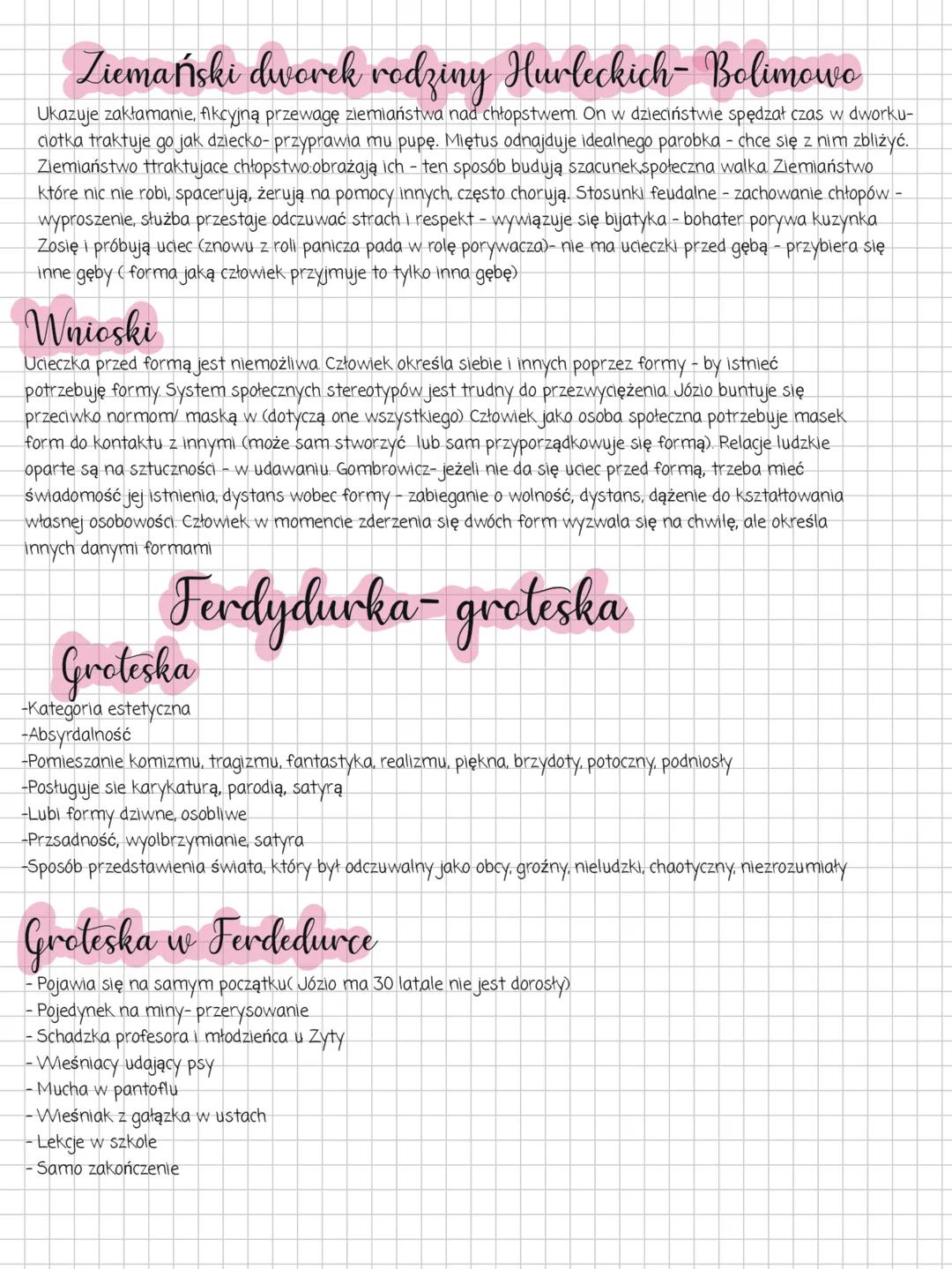 NOTE BOOK # Ferdydurke
Witold Gombrowicz
-Wywodził się z szlacheckiej rodziny, urodził się w Małoszycach, a zmarł
w Paryżu (1904-1969)
-W