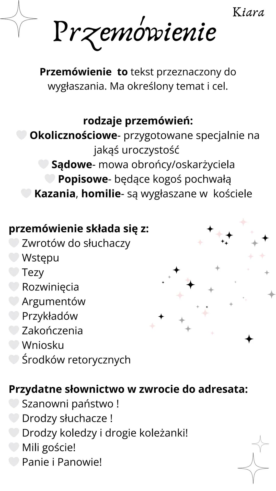 # Przemówienie
Przemówienie to tekst przeznaczony do
wygłaszania. Ma określony temat i cel.
rodzaje przemówień:
Okolicznościowe- przygoto