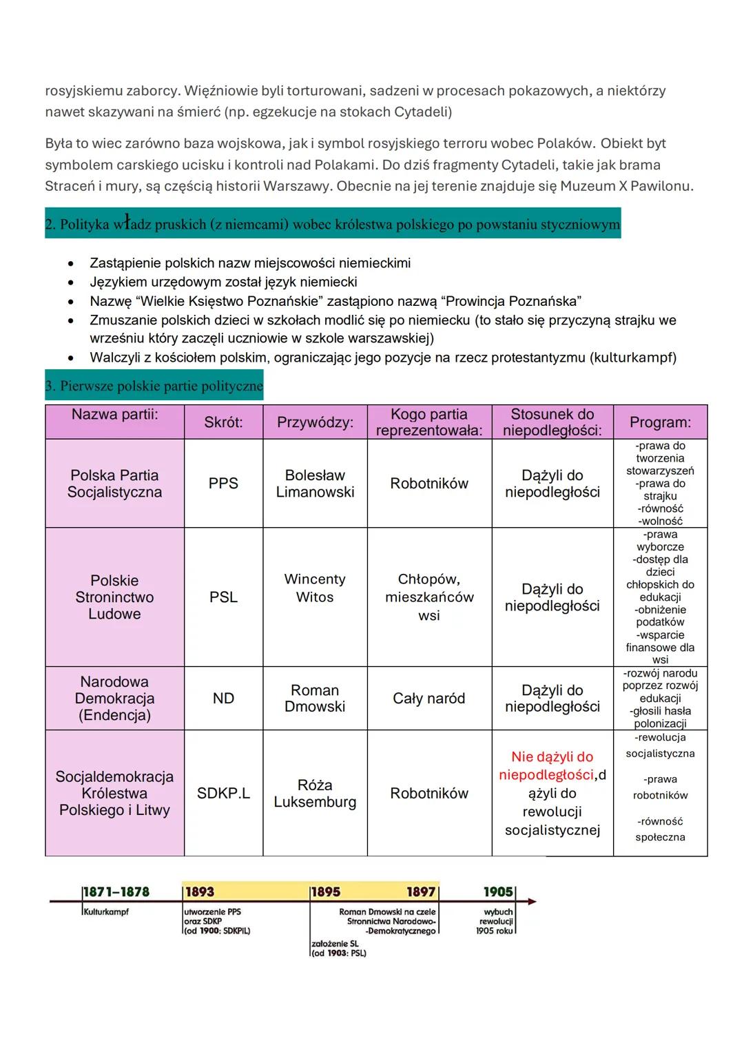 # HISTORIA
"ZIEMIE POLSKIE W II POŁ. XIX WIEKU"
MORZE BALTYCKIE
Prusy Wschodnie
Pomorze Zachgenie 80% Niemcy
97,8% Niemcy 13.9% Polacy
P