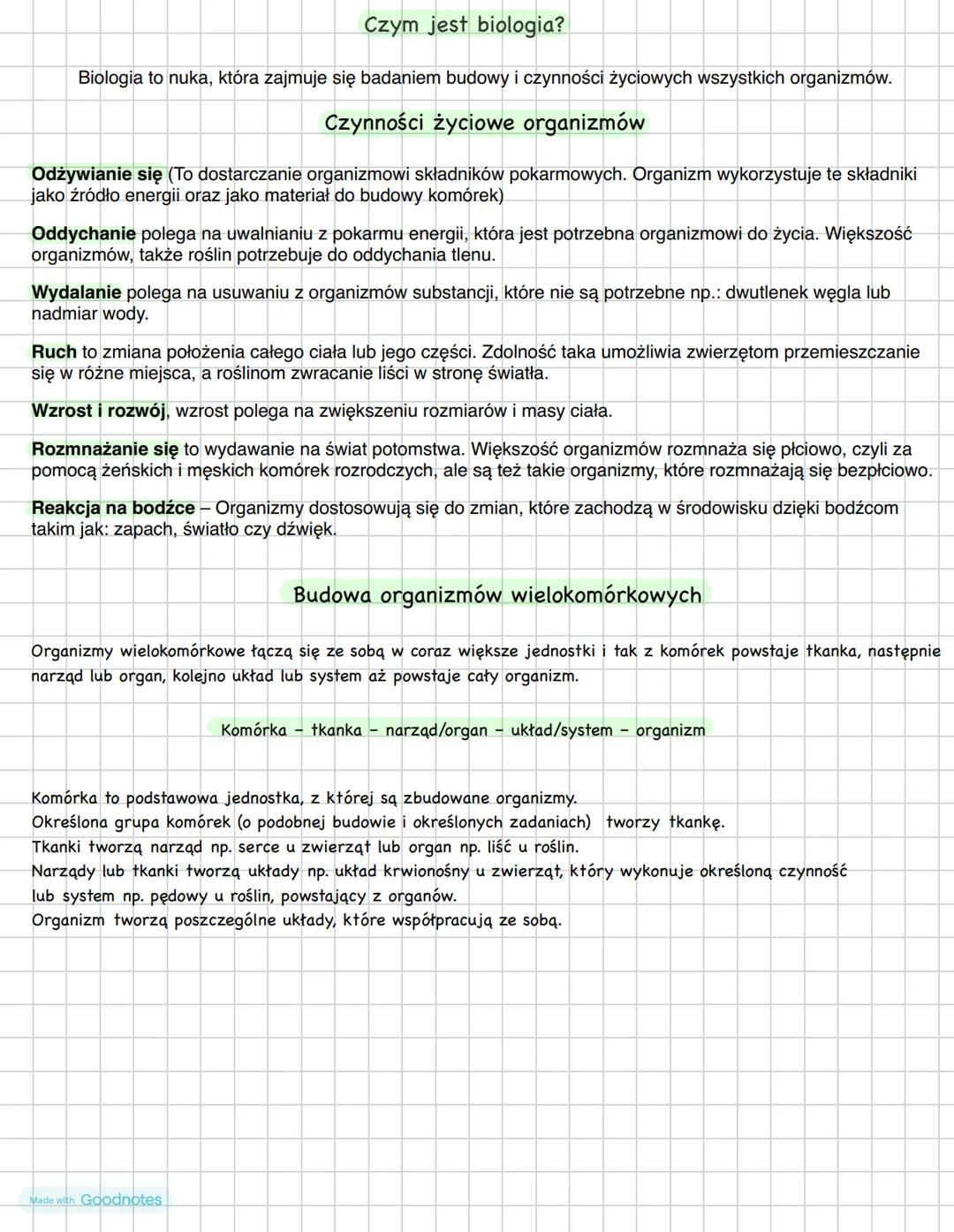 Biologia - nauka o życiu