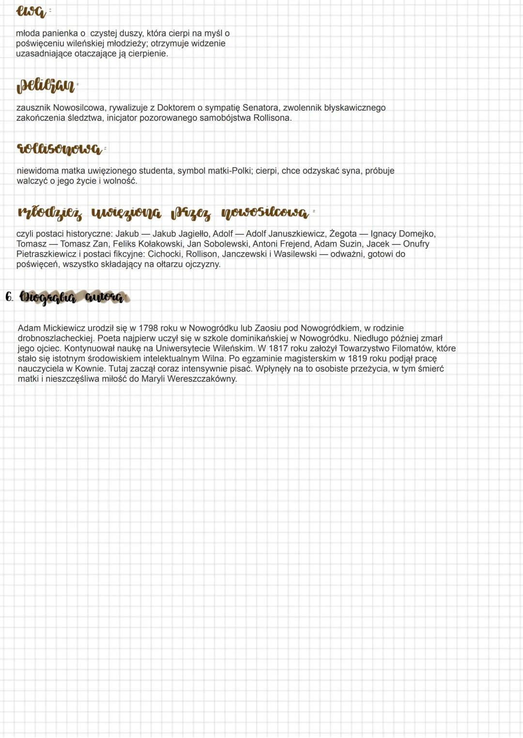 --- OCR Start ---
dziady zese
1. Streszczenie
Prolog: samotny więzień śpi w celi, a nad nim stoi Anioł Stróż przepowiadający mu wolność. Kie