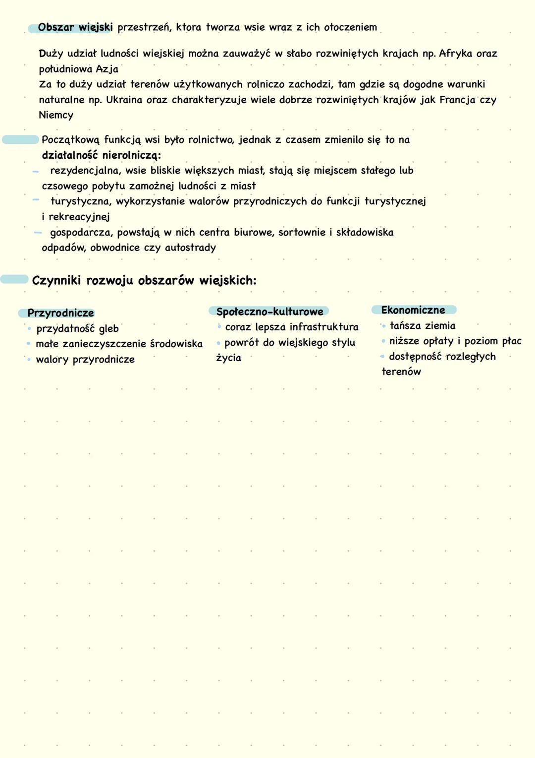 # ludności i osodnictwo
## Przyczyny
* Wzrostu
* rewolucja neolityczna (powstanie stałych osad)
* rewolucja przemysłowa