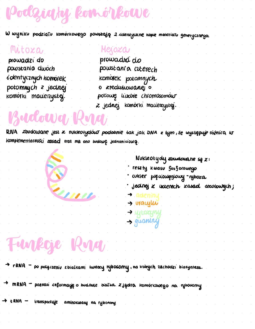 # Geny
Gen to podstawowa jednostka dziedziczenia. Pojedynczy gen zawiera w sobie fragment DNA, który zawiera info o budowie
białka lub cząs