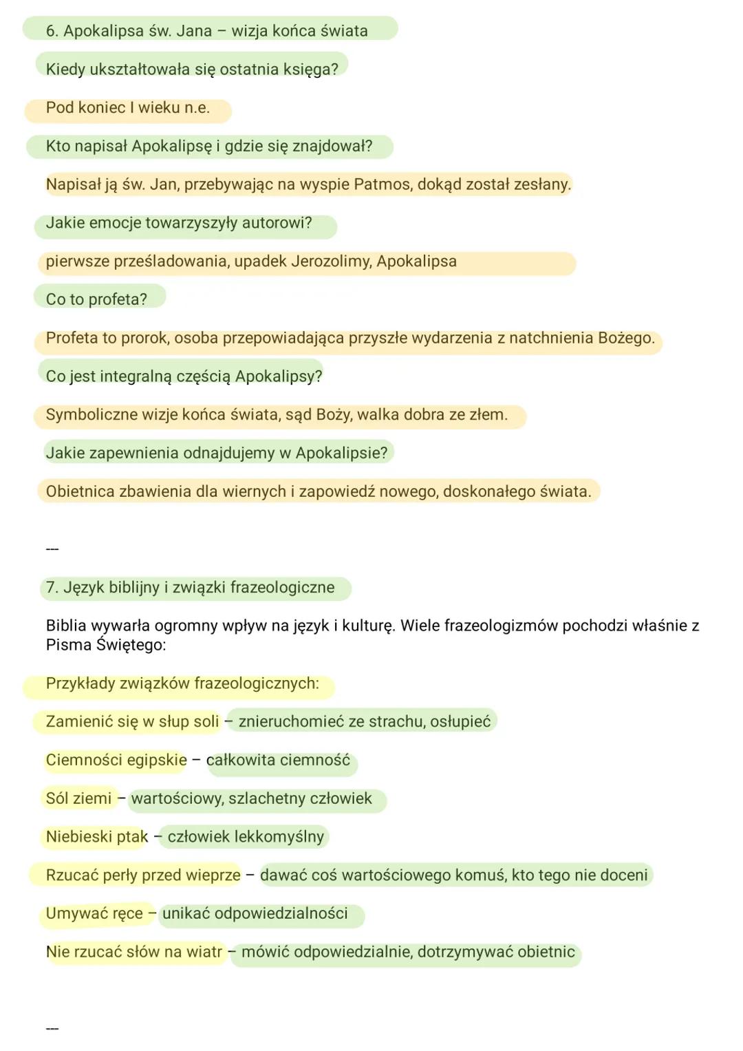 1. Biblia - wiadomości wstępne
Co wchodzi w skład Biblii?
Biblia składa się z dwóch części:
Stary Testament - 46 ksiąg
Nowy Testament - 27 k