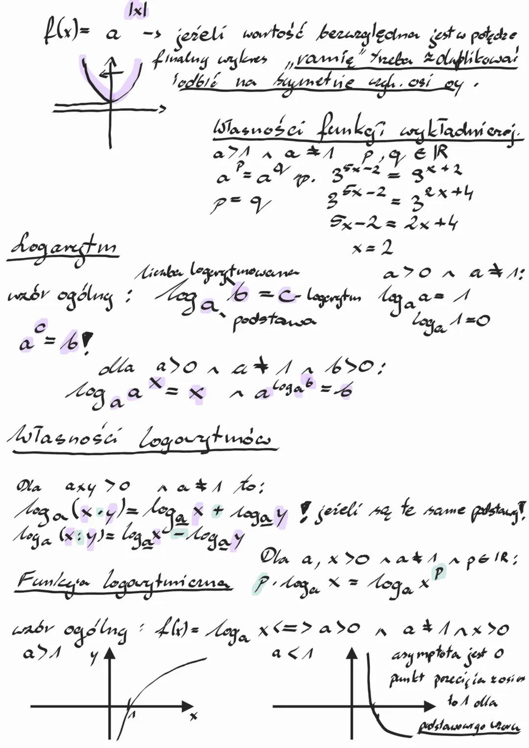 # Zmiana podstawy logarytmu.
$log_6 x = \frac{log_a x}{log_a 6} \iff a \ne 1 \land b \ne 1 \land a, b > 0$
$log_6 x = \frac{1}{log_x 6} \i