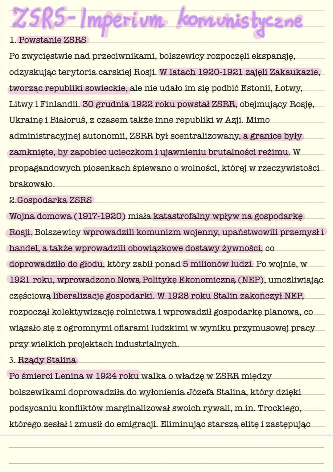 ZSRS- imperium komunistyczne