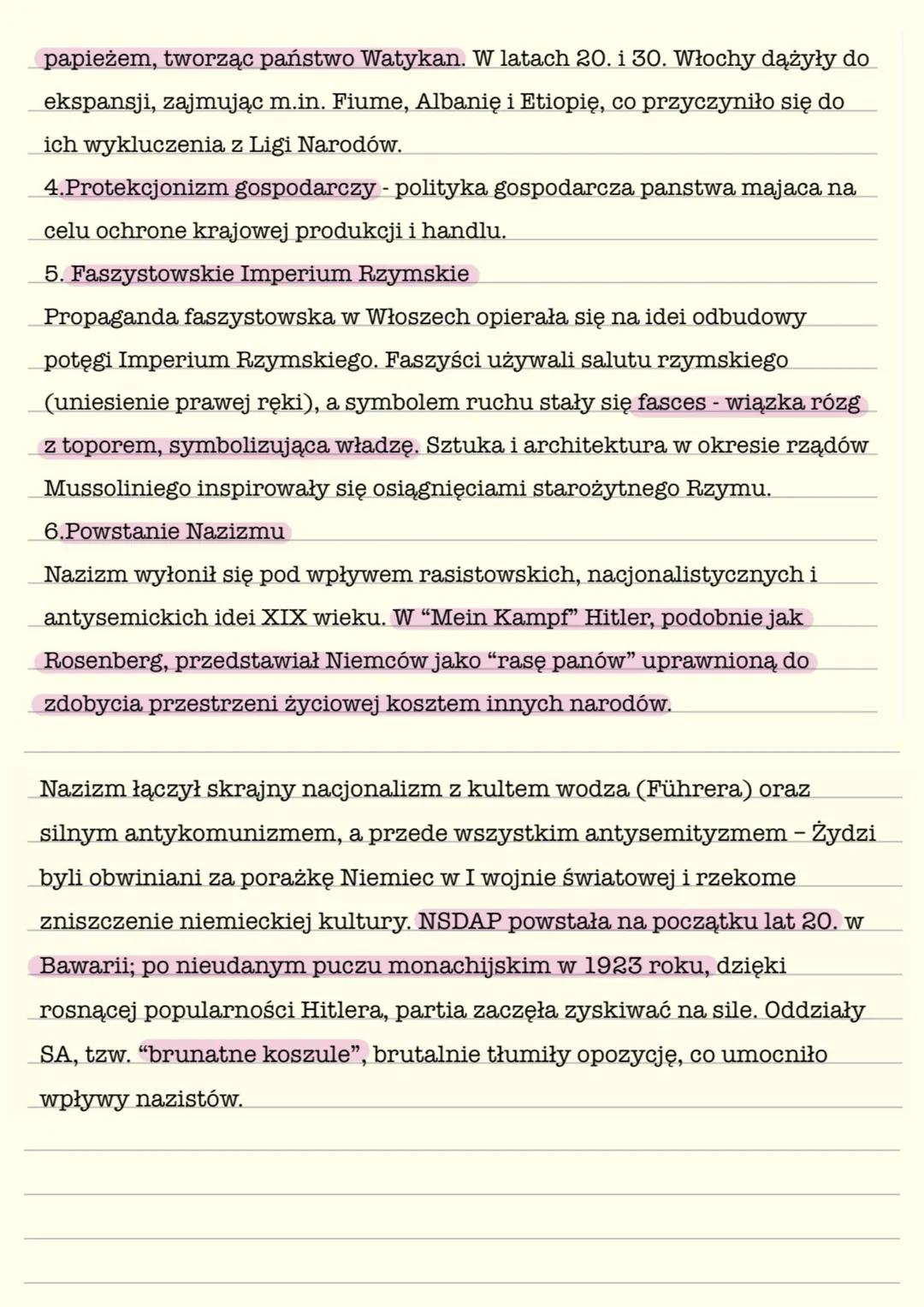 # Rozwój faszyzmu i nazizmu
1. Kryzys demokracji w Europie
Po I wojnie światowej Europa była zniszczona i zubożała, a nastroje
nacjonalisty