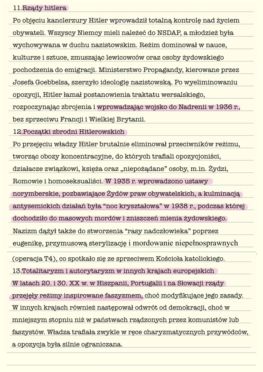 # Rozwój faszyzmu i nazizmu
1. Kryzys demokracji w Europie
Po I wojnie światowej Europa była zniszczona i zubożała, a nastroje
nacjonalisty