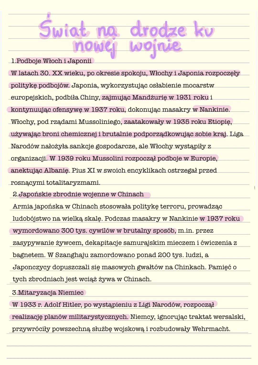 Świat na drodze ku nowej wojnie