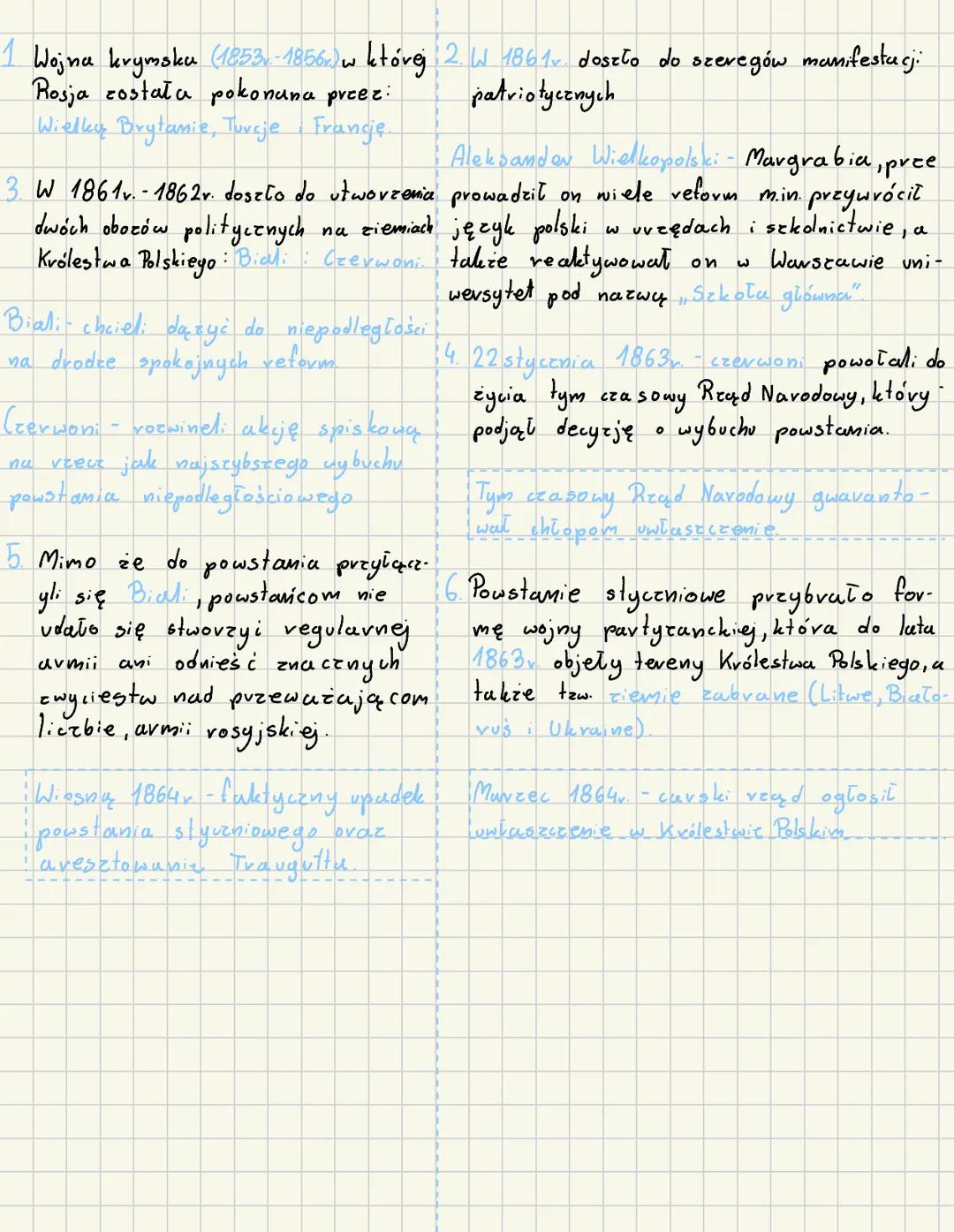 1 Wojna krymska (1853-1856) w której 2. W 1861v. doszło do szeregów manifestacj:
Rosja została pokonana przez:
Wielką Brytanie, Turcje Franc