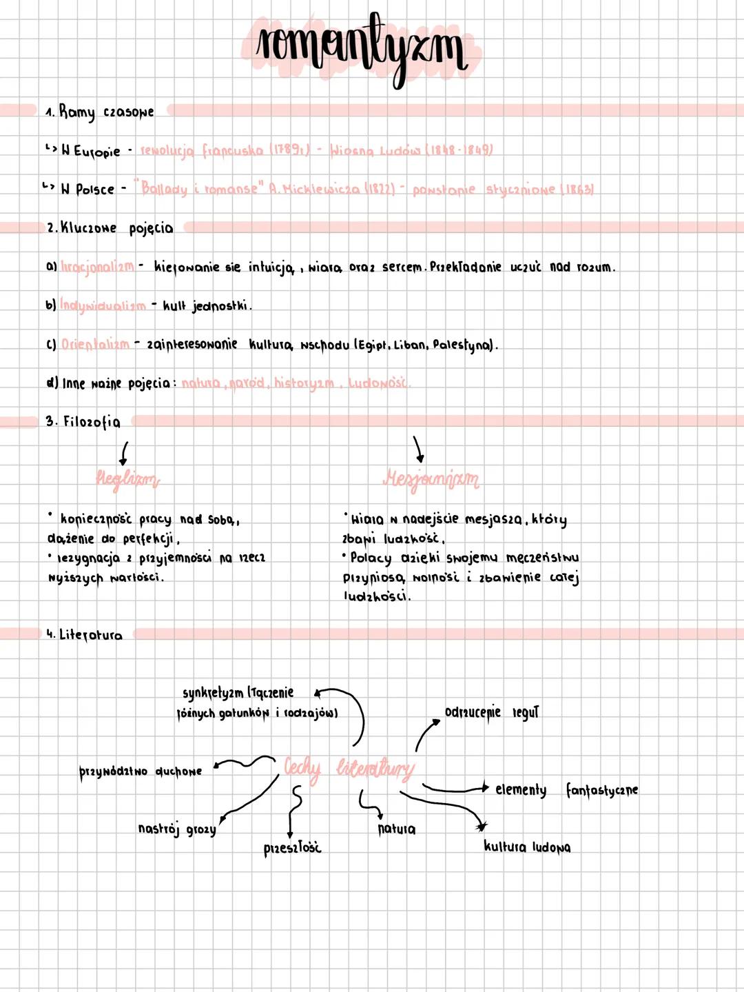 # romantyzm
1. Ramy czasowe
> Europie remolucja francusko (17891) Wiosna Ludów (1848-1849)
W Polsce "Bollady i romanse" A. Micklewicza (187