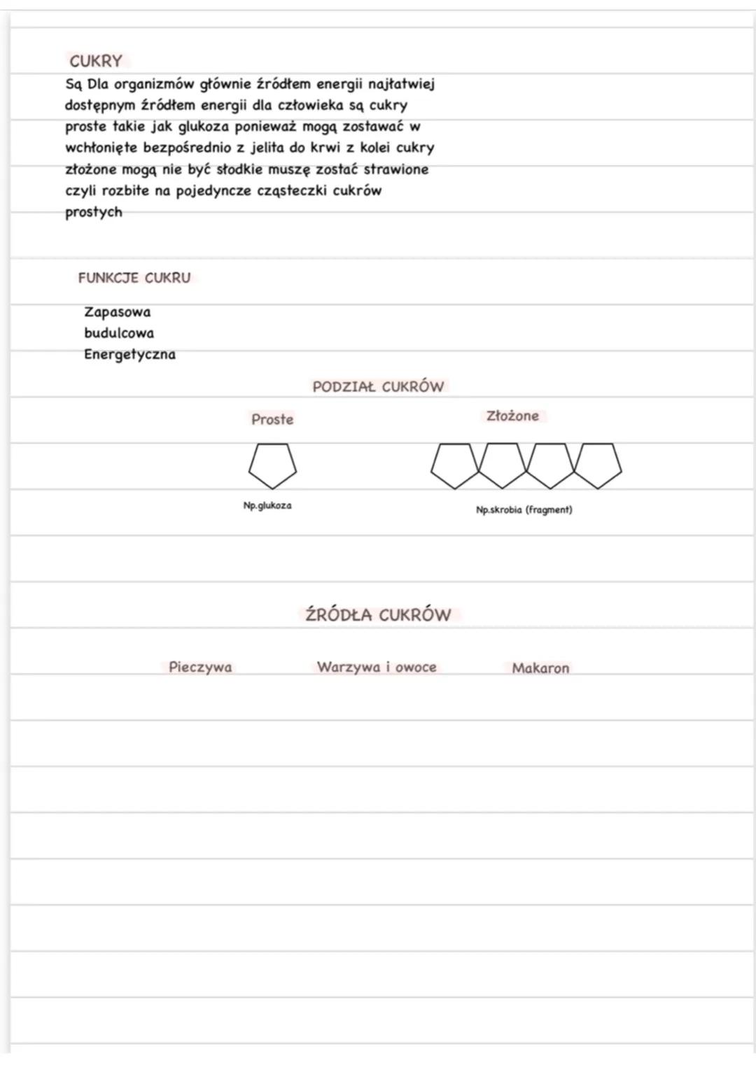 # Składniki pokarmowe białka, cukry i tłuszcze
SKŁADNIKI POKARMOWE
Do prawidłowego funkcjonowania
organizmu człowieka potrzebne są
składni