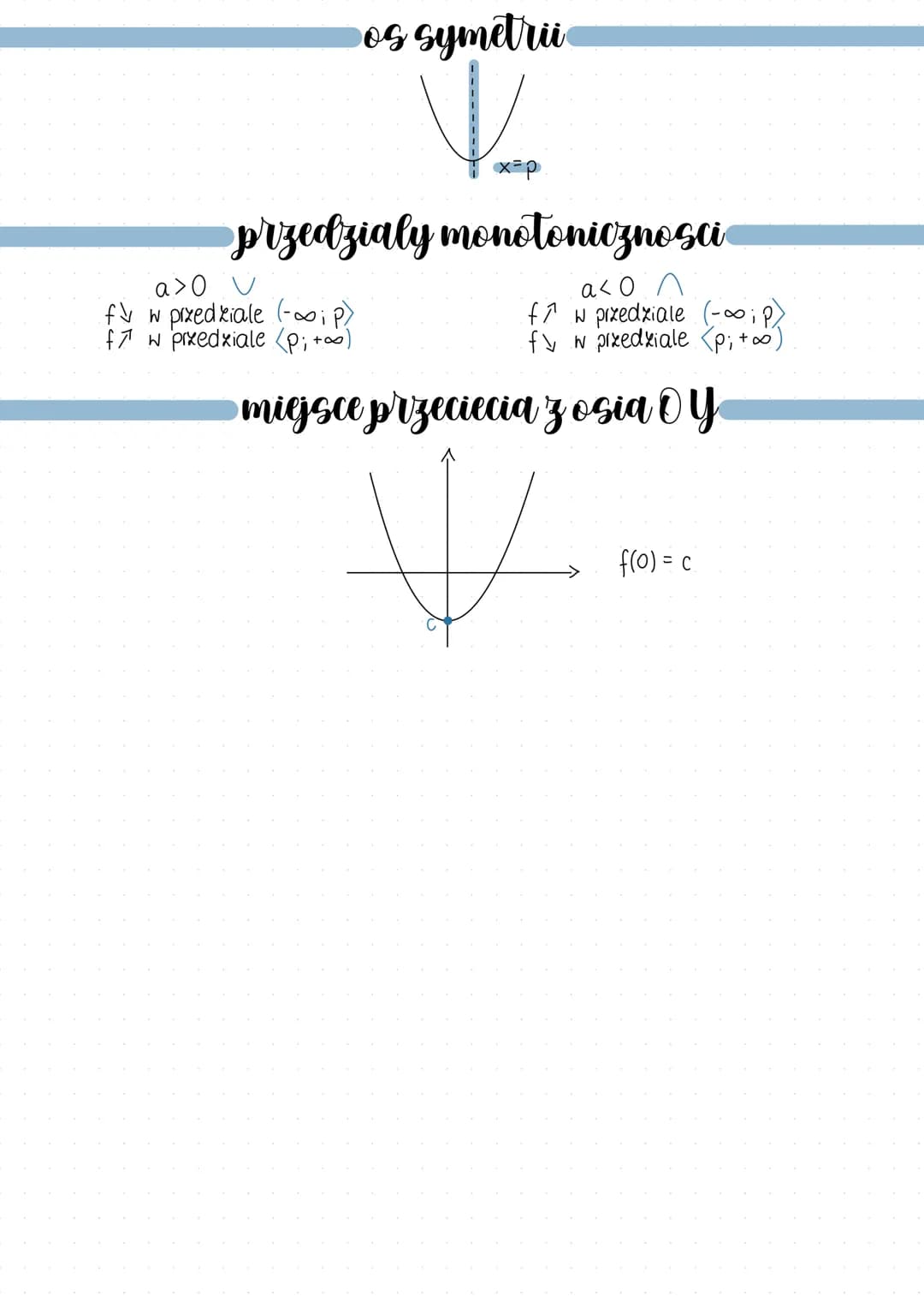 # Funbaga bwadratowa
## postac ogolna
wzór postaci ogólnej y=ax² + bx + c
WXOR NA DELTE: △=6²-4ac
△>O → dwa rozwiązania
x₁= $\frac{-b-\s