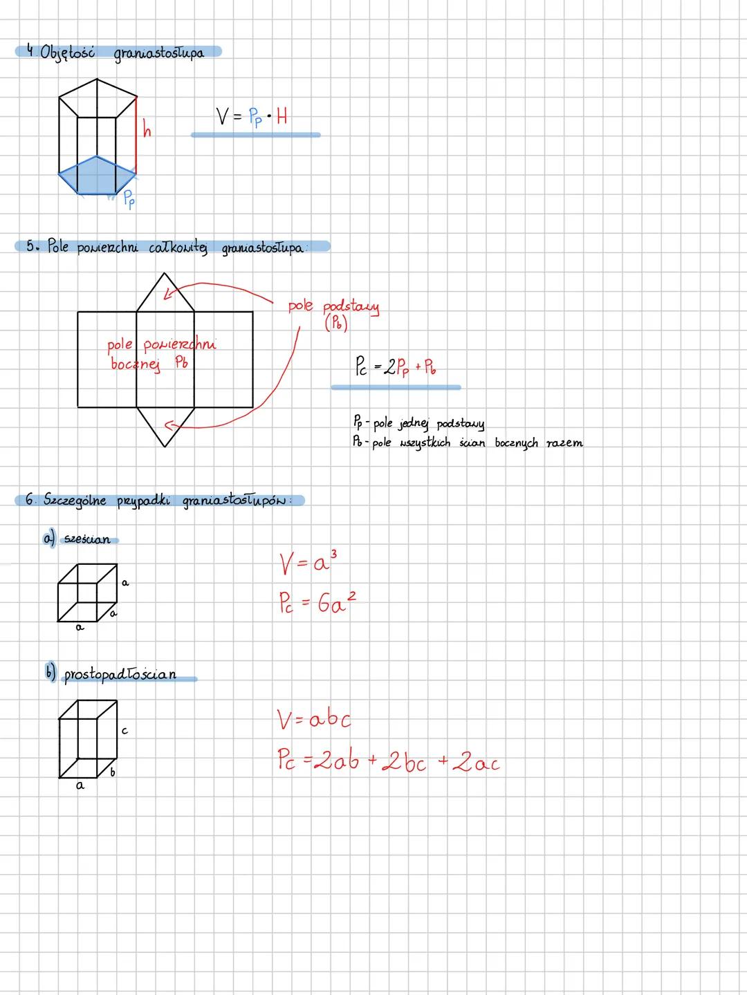 # Graniastosłupy
1. PODZIAŁ GRANIASTOSŁUPÓW
GRANIASTOSŁUPY
POCHYŁE
PROSTE
ściana
boczna
podstawa
H
wysokość
przekatna
ściany boczne