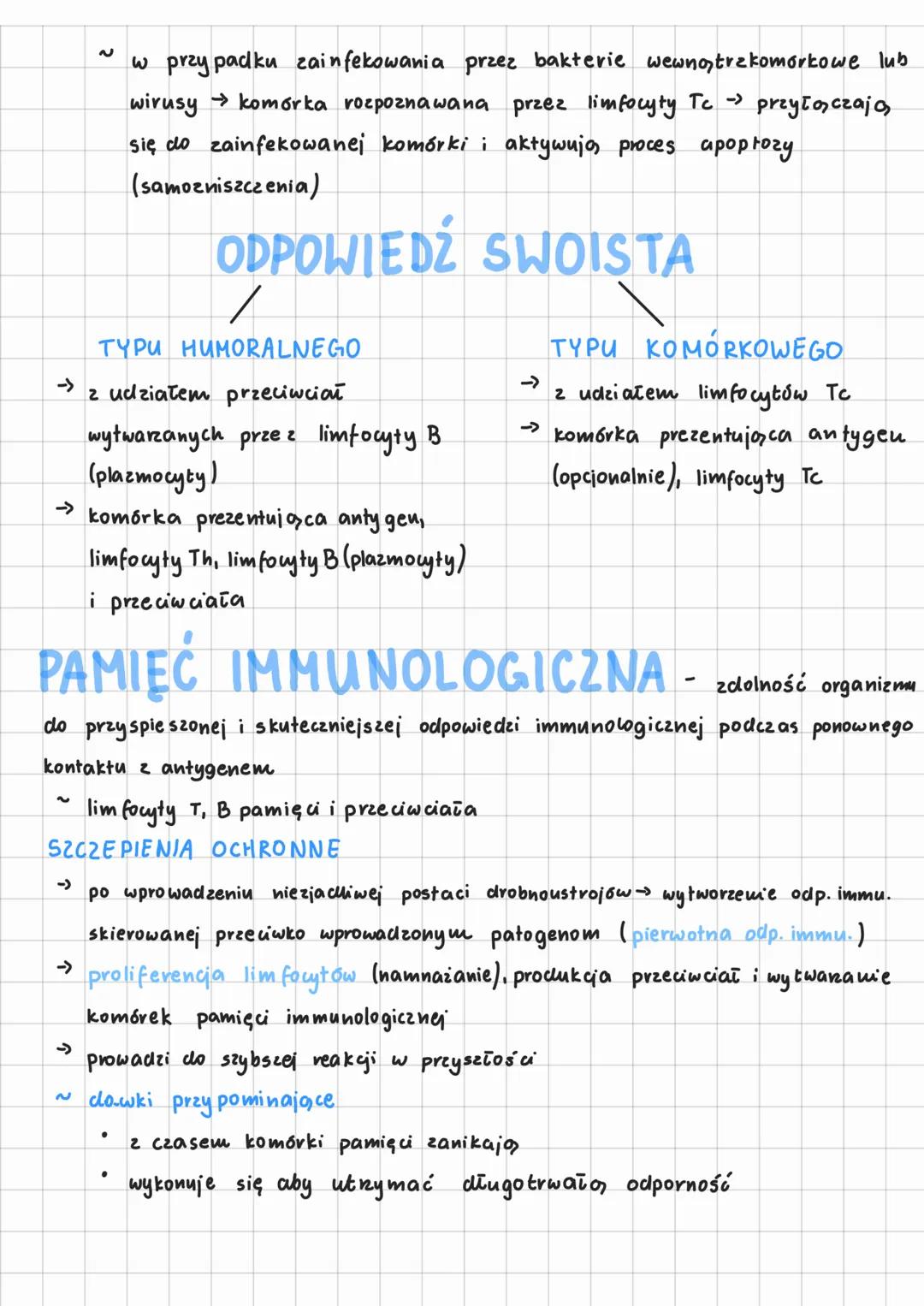 # RODZAJE I MECHANIZMY
linia II
linia T
linia ili
ODPORNOŚĆ NIESWOISTA - wrodzowa, działanie
przeciwko wszystkim patogenom
~ morfologic