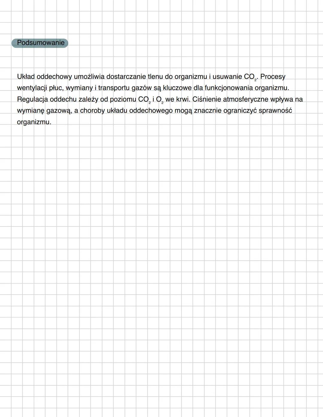--- OCR Start ---
Układ oddechowy - szczegółowa notatka
* nabioneu migavkony uswa zaniecysuente
1. Budowa i funkcje układu oddechowego
Układ