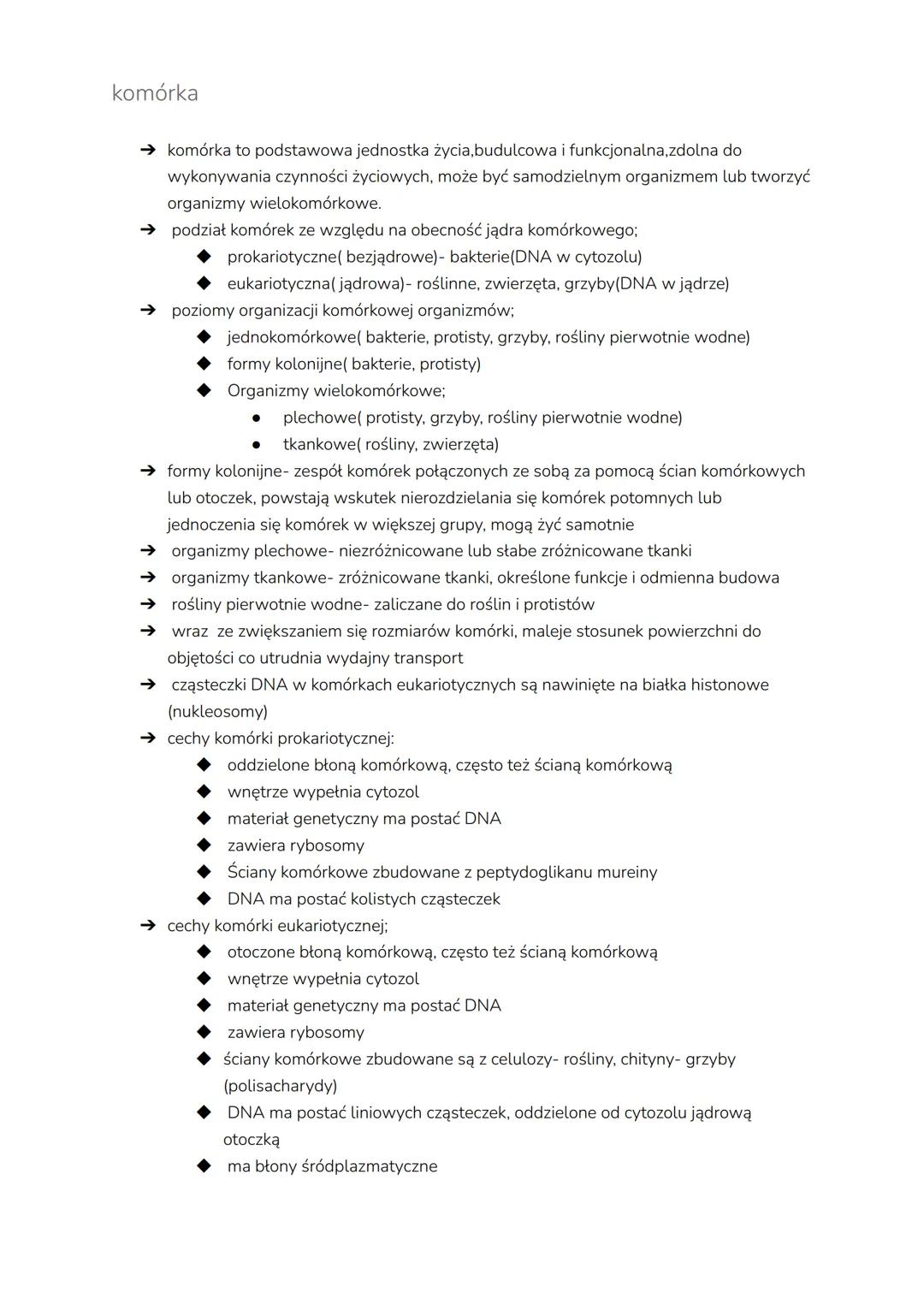 # komórka
→ komórka to podstawowa jednostka życia,budulcowa i funkcjonalna, zdolna do
wykonywania czynności życiowych, może być samodzielny