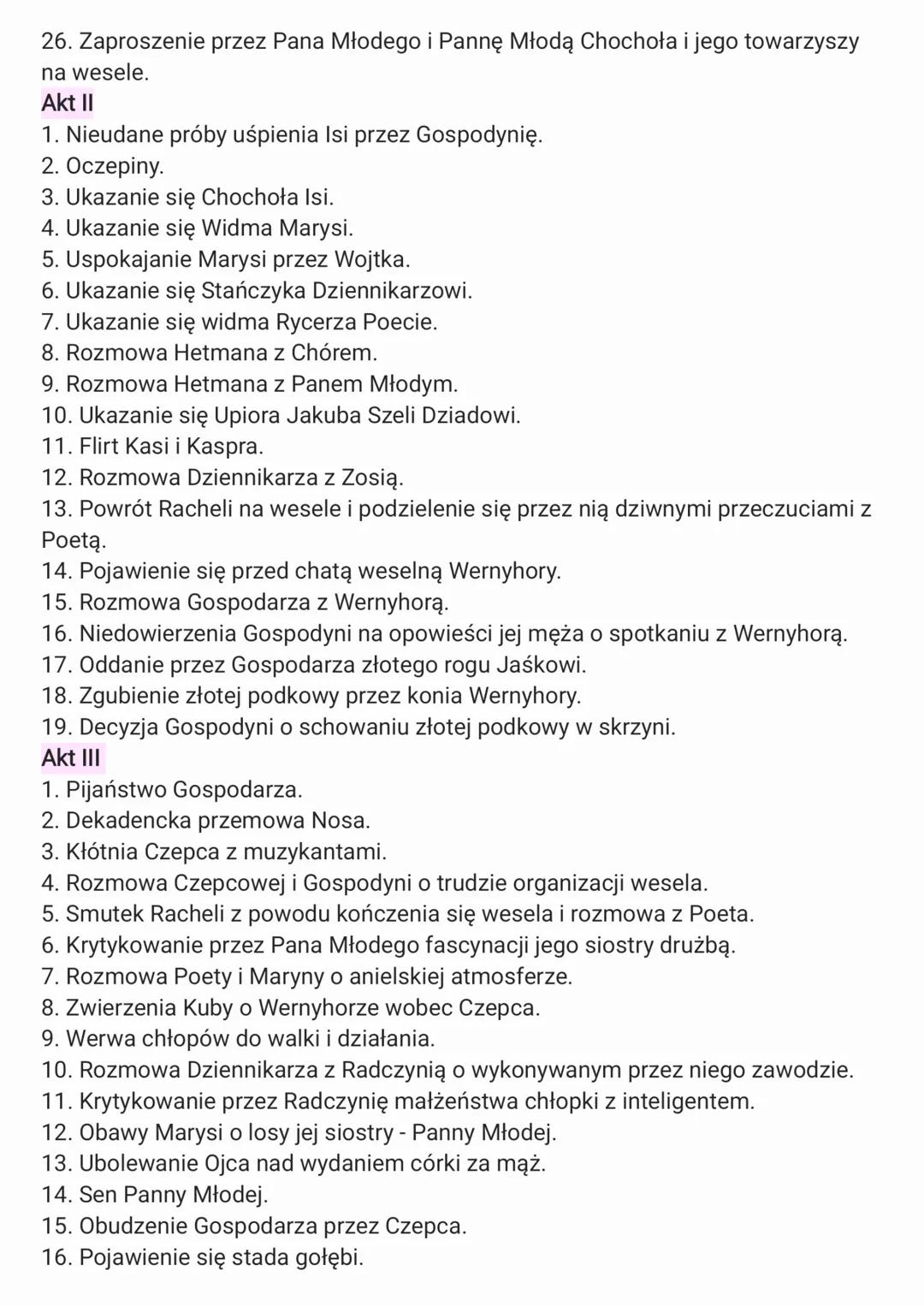 --- OCR Start ---
Wesele
1.Geneza wesela
„Miałeś chamie złoty róg,
miałeś chamie czapkę z piór..."
• Utwór jest zainspirowany autentycznym ś