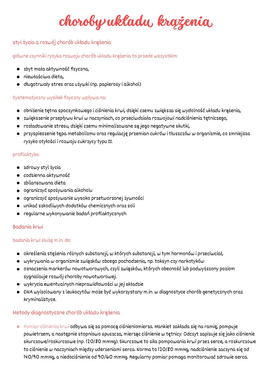 Choroby układu krążenia