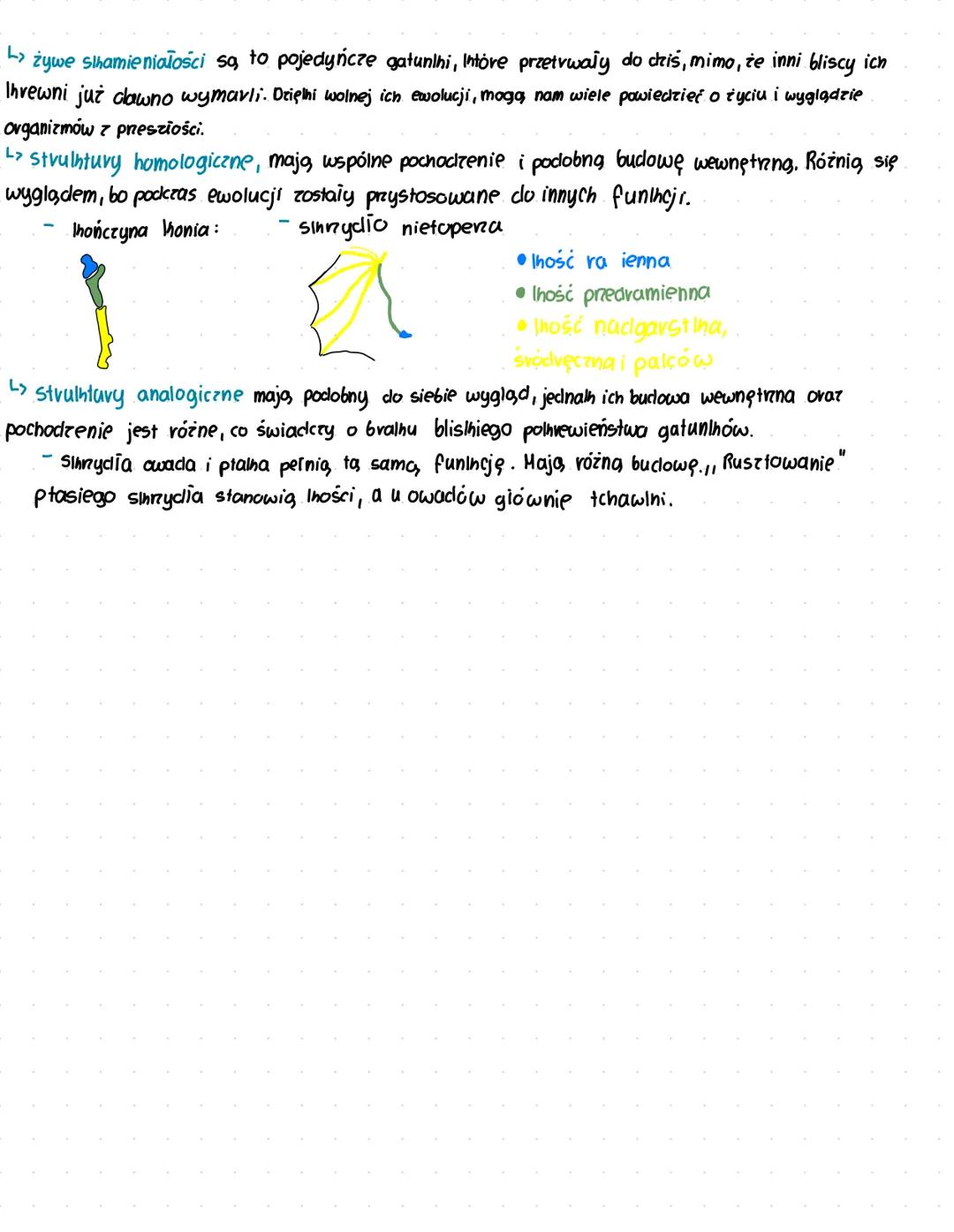 # Blologio źródla wiedzy o ewolucji.
↳ Ewolucja jest to proces stopniowych zmian:
- buclowy ciała,
- sposobu życia
- upodobań gatuninowych,