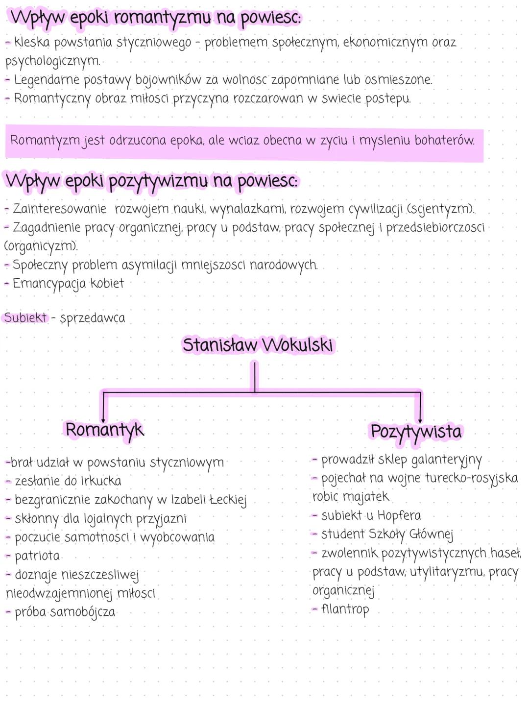 # Polski
"Lalka"
1890-wydanie "Lalki"
Tytuł:
Ma on charakter symboliczny (posadzenie o kradziez lalki jednej z bohaterek
główna bohaterk
