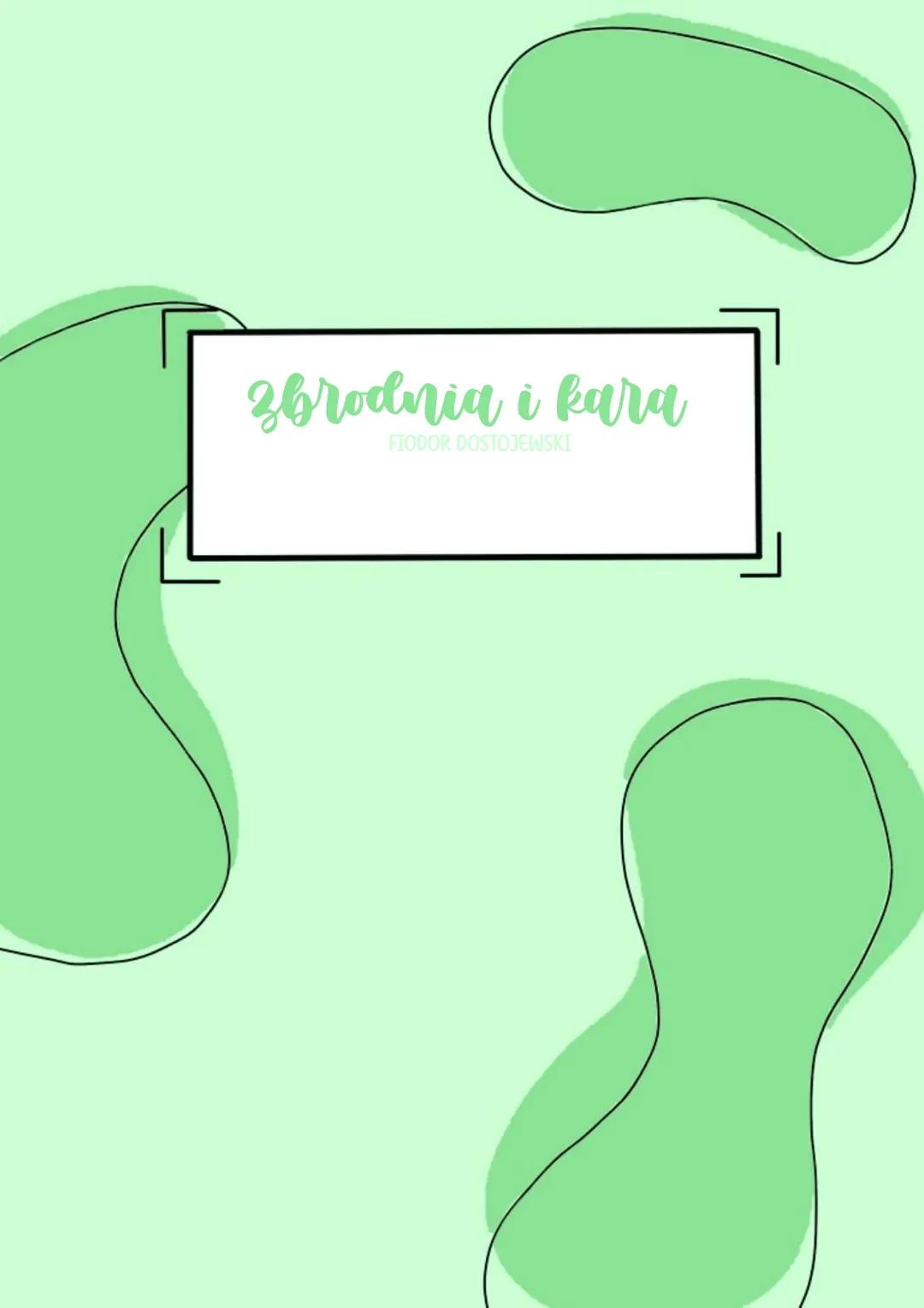 # Zbrodnia i kara
FIOdor Dostojewski --- OCR Start ---
ZBRODNIA I KARA
CZAS I MIEJSCE AKCJI
Akcja rozgrywa sie w lipcu 1865 r. Wydarzenia s