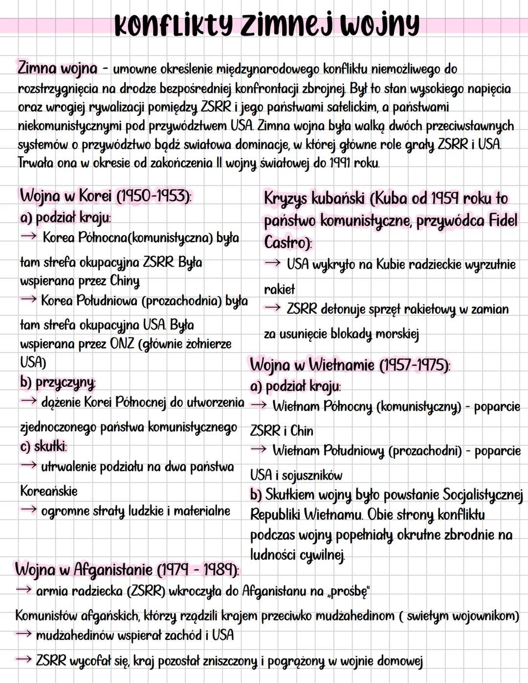 Konflikty zimnej wojny