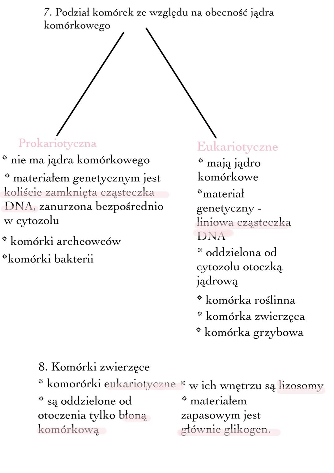 --- OCR Start ---
Budowa i funkcje komórki - i ich rodzaje
1. Komórka - podstawowa jednostka funkcjonalna i
budulcowa organzimu. Posiada zdo