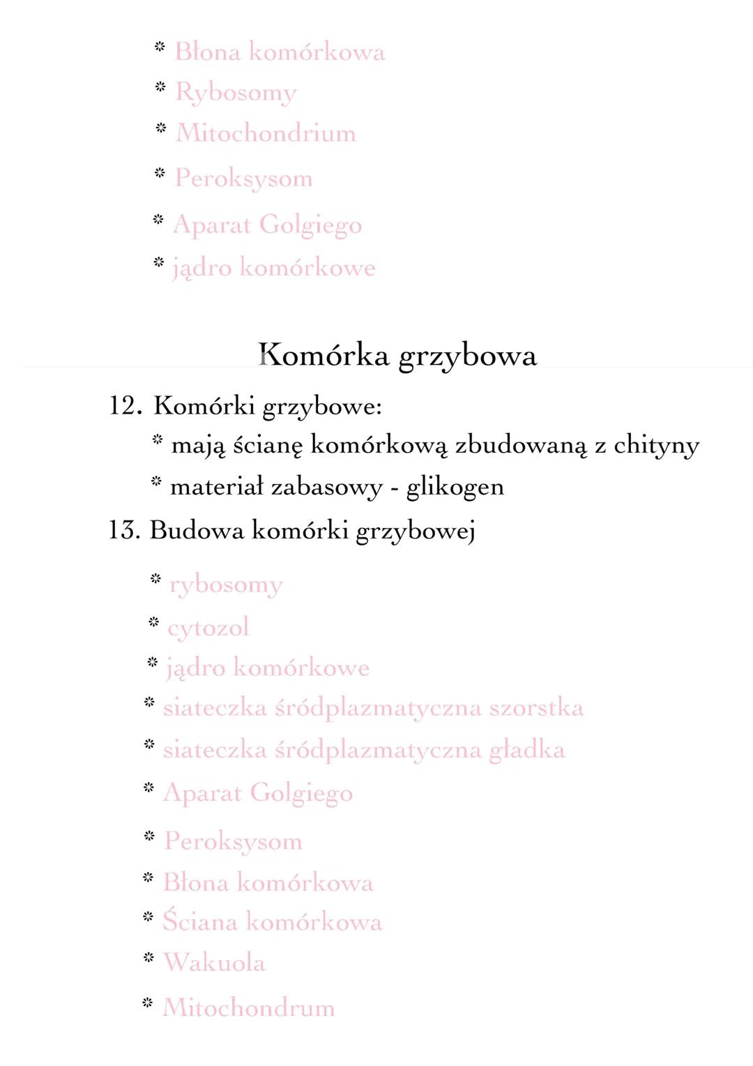--- OCR Start ---
Budowa i funkcje komórki - i ich rodzaje
1. Komórka - podstawowa jednostka funkcjonalna i
budulcowa organzimu. Posiada zdo