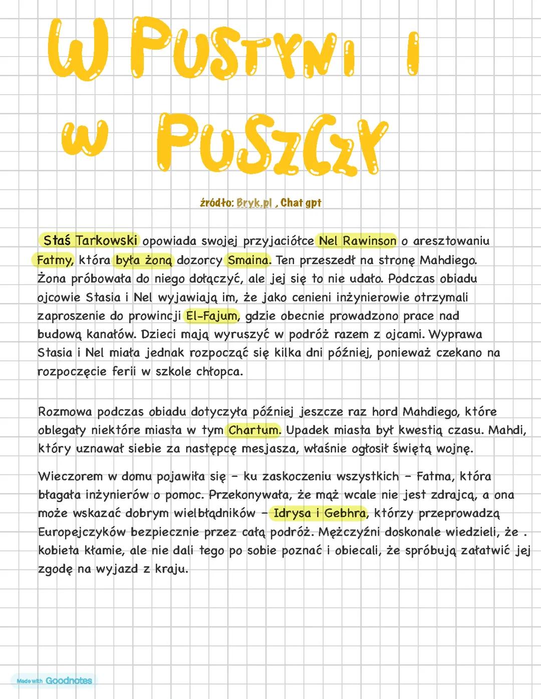 W Pustyni i w Puszczy