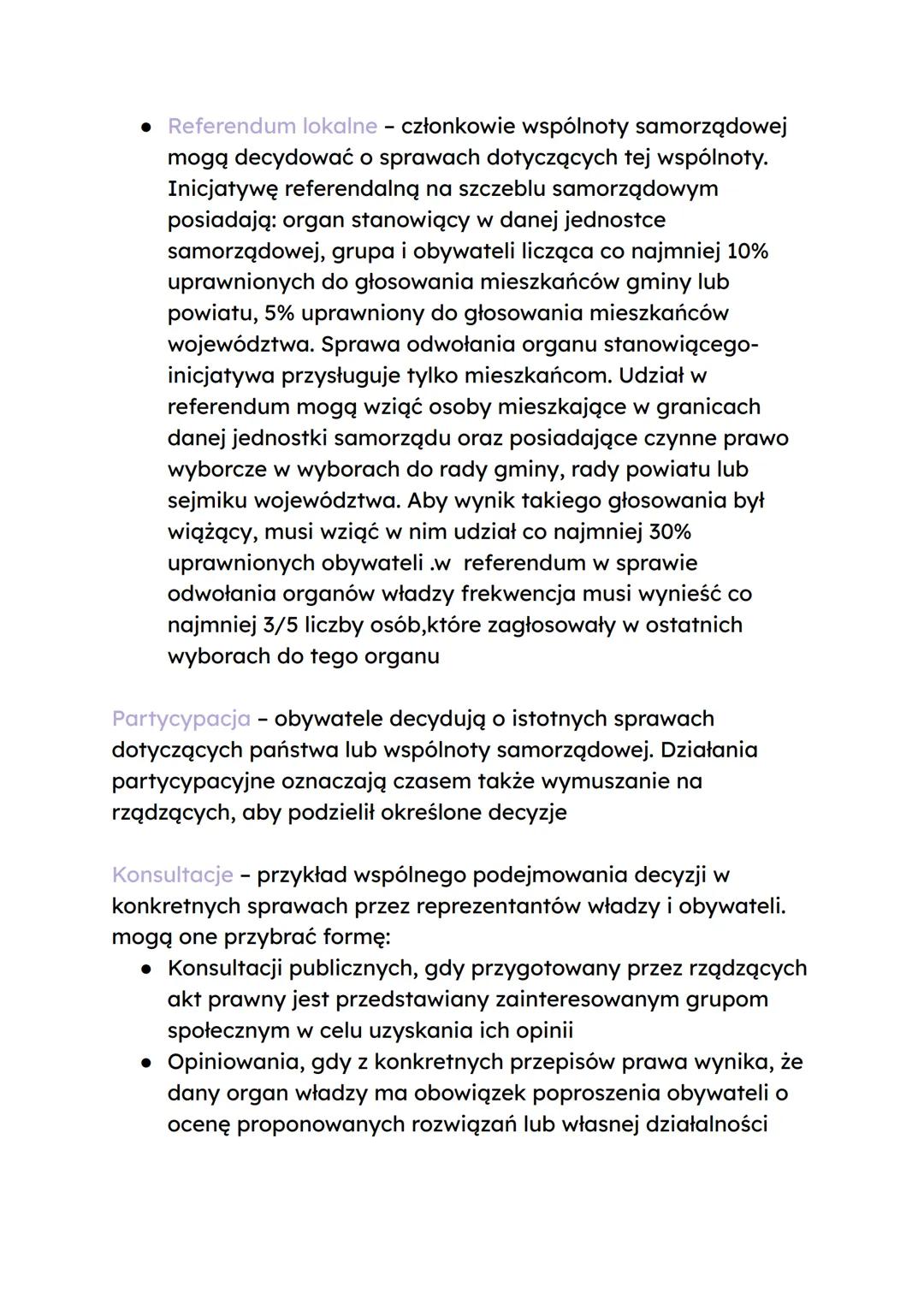--- OCR Start ---
Procedury demokratyczne w Polsce
Przymiotniki określające wybory w Polsce
• Bezpośrednie
• Równe
• Powszechne
• Tajne
• Wi