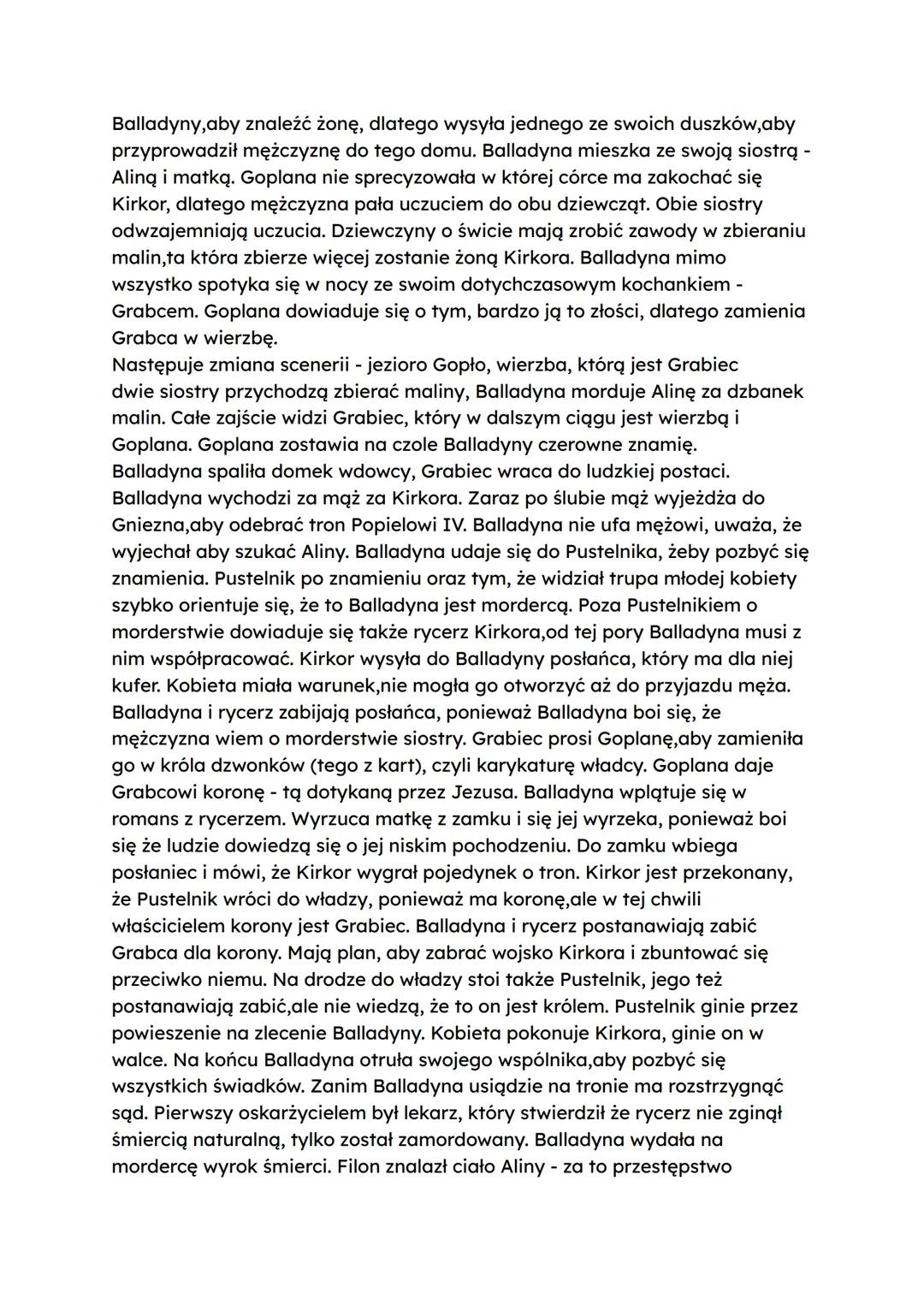 # Balladyna
Geneza: wydana 6 lat po Kordianie - 1839
Gatunek synkretyczny dramat romantyczny (łączy tragedię, legendę i baśń)
* Zerwanie z k